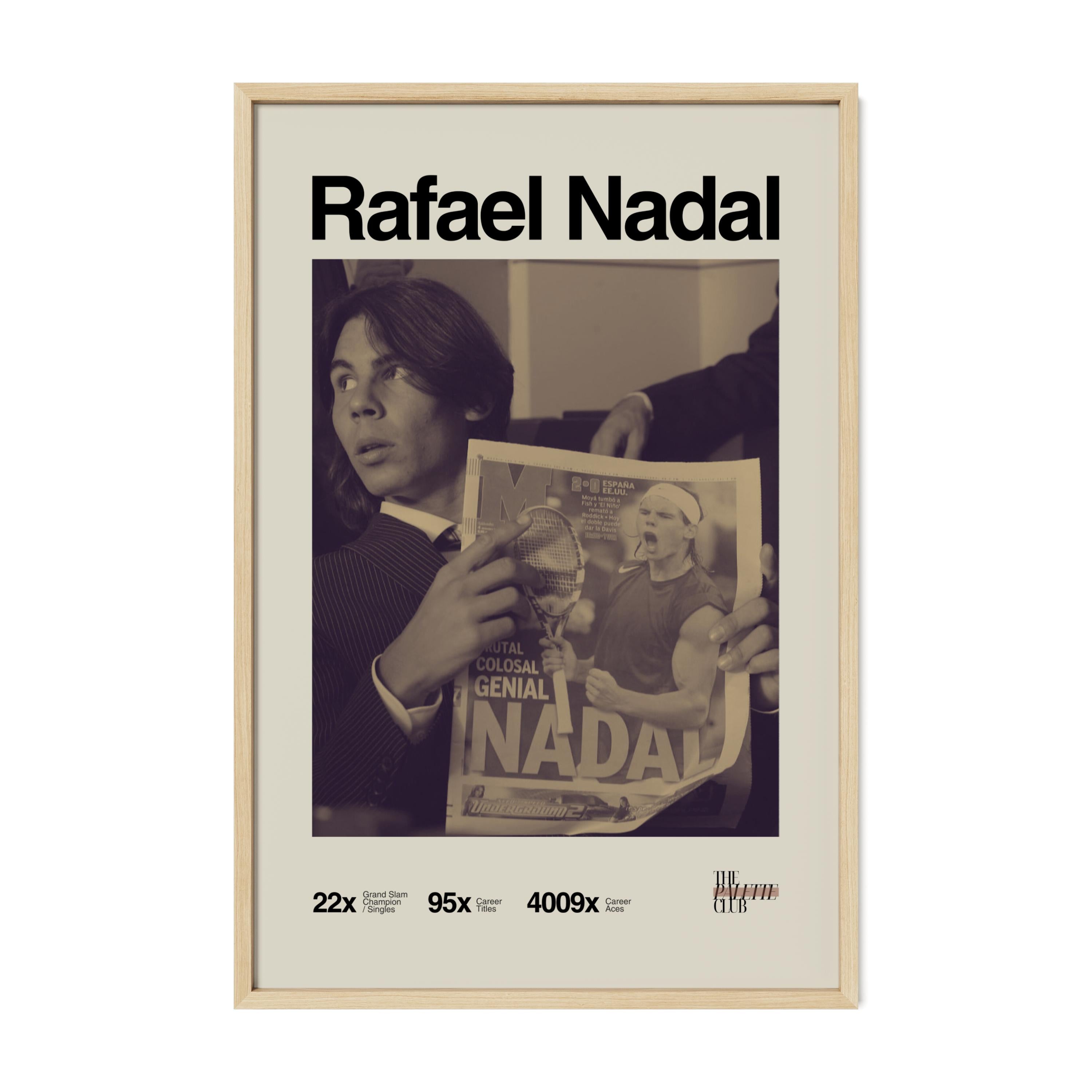 Retro Rafael Nadal Print