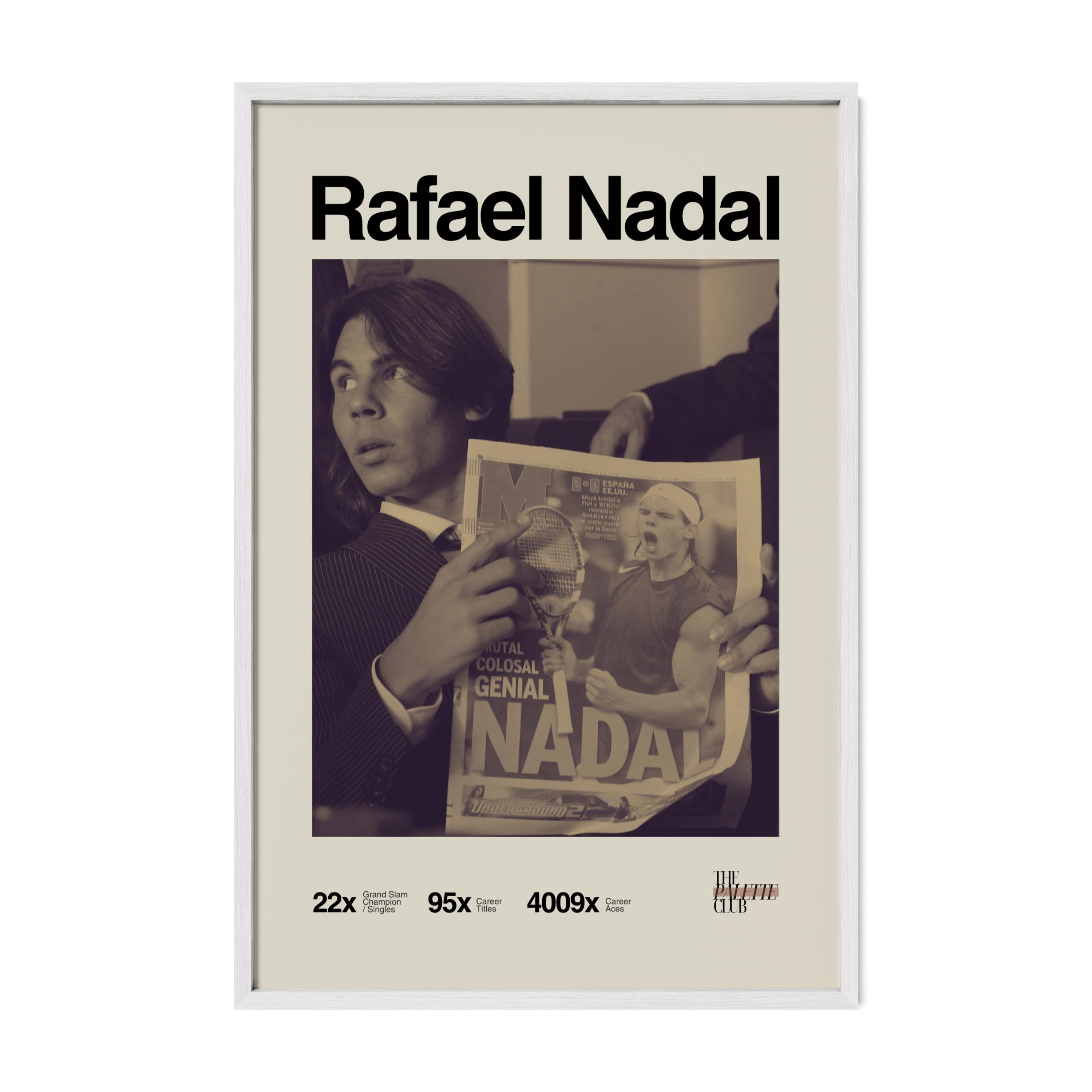 Retro Rafael Nadal Print