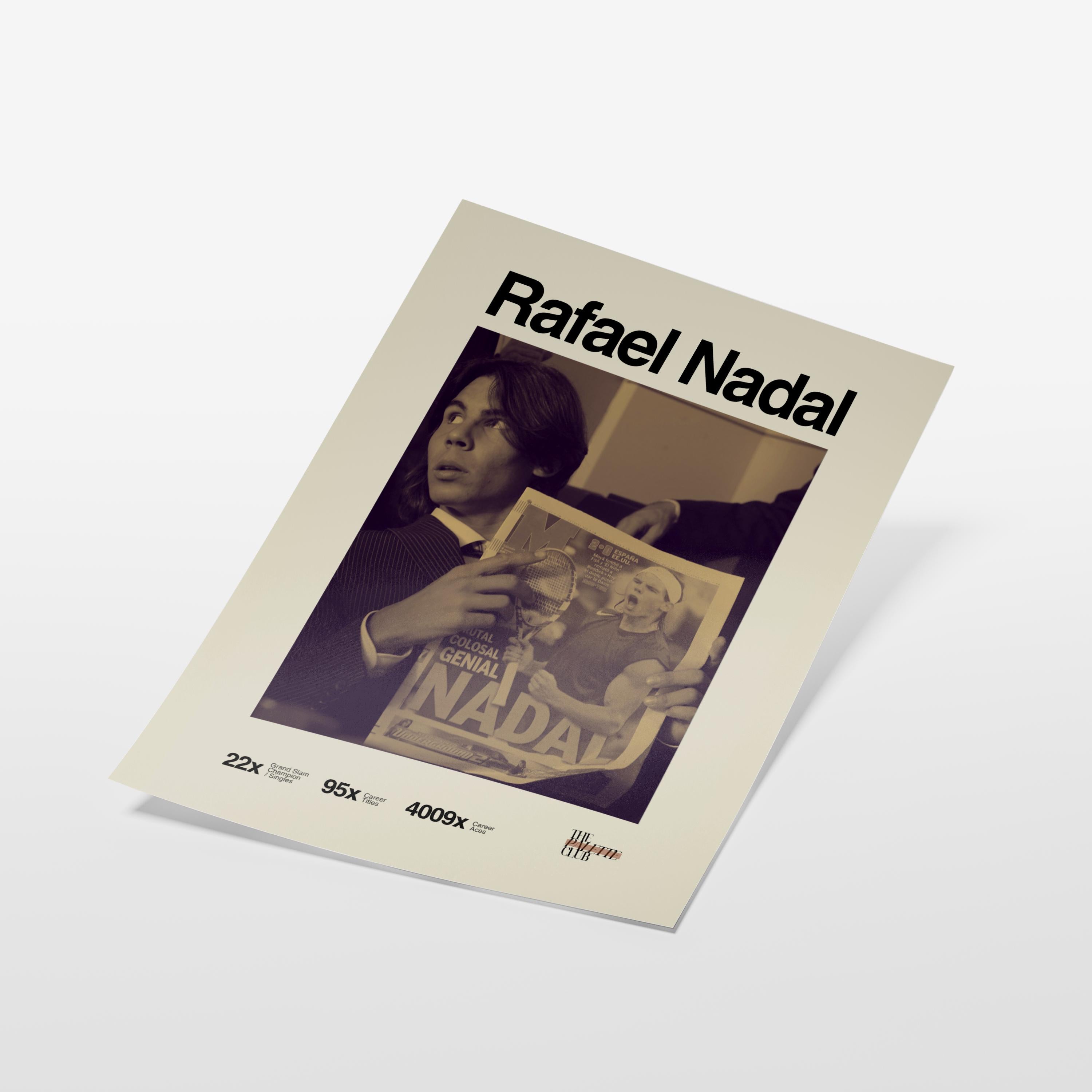 Retro Rafael Nadal Print