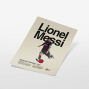 Lionel Messi Barcelona Print v2
