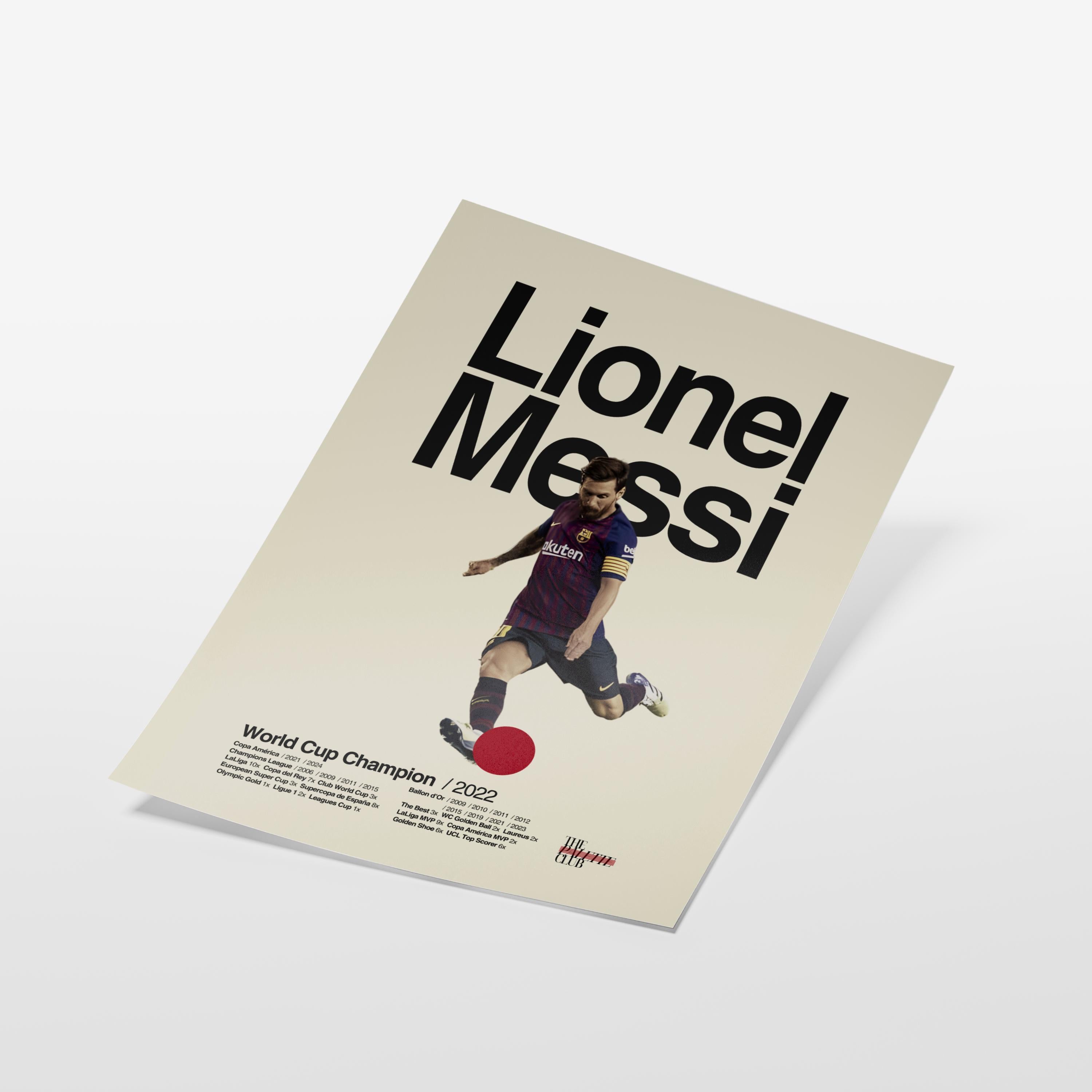 Lionel Messi Barcelona Print v2