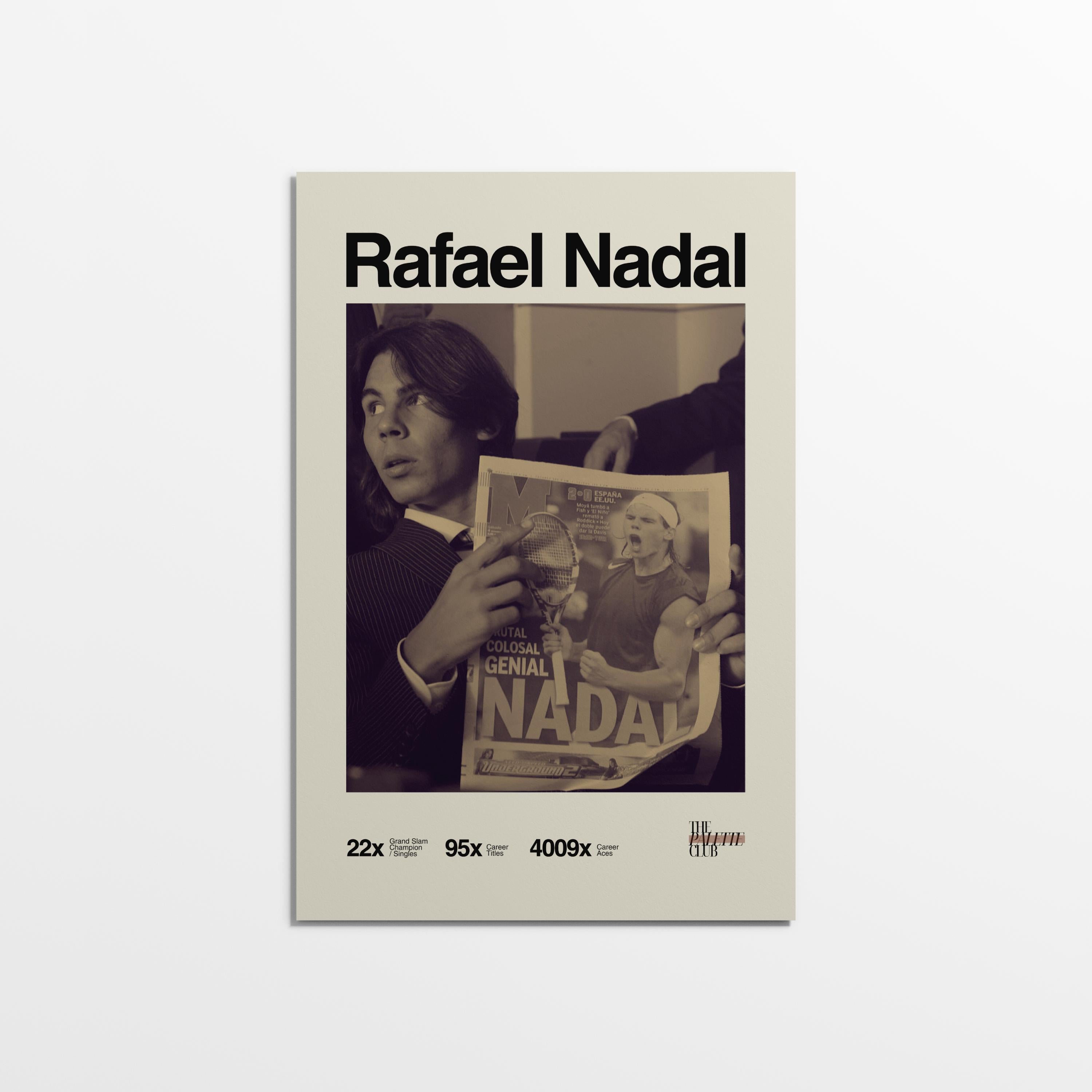 Retro Rafael Nadal Print