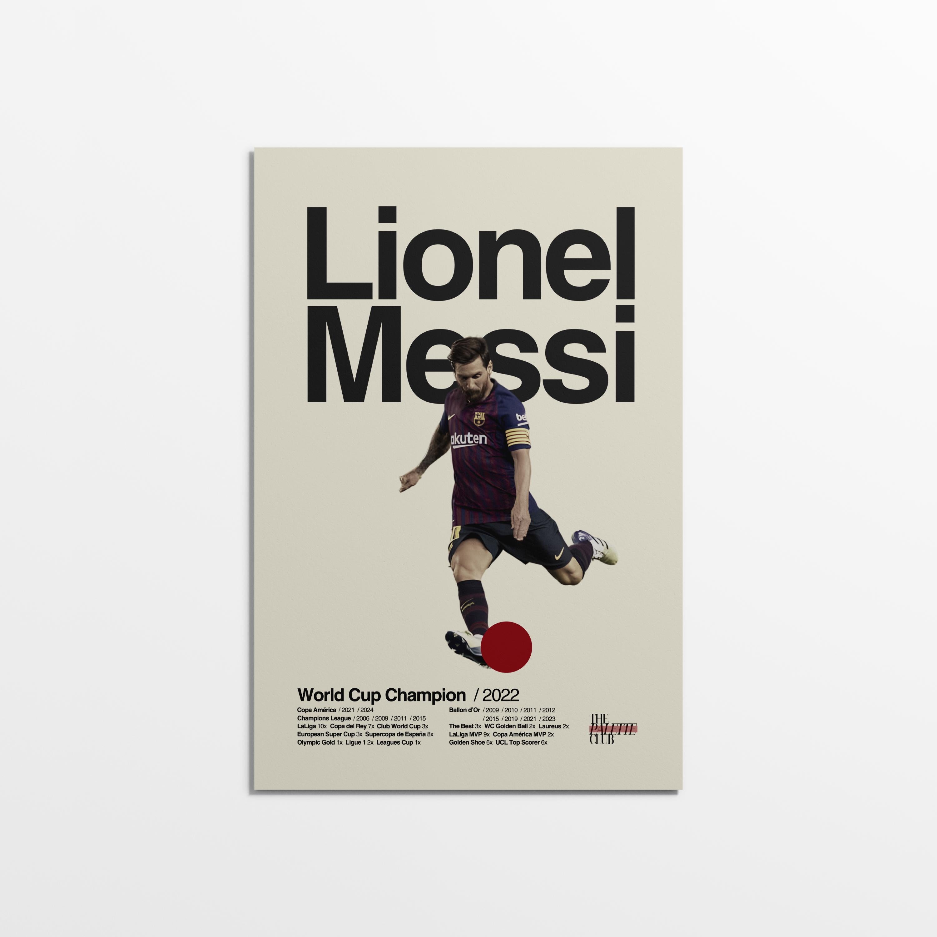Lionel Messi Barcelona Print v2