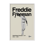 Freddie Freeman 2024 World Series Poster 3