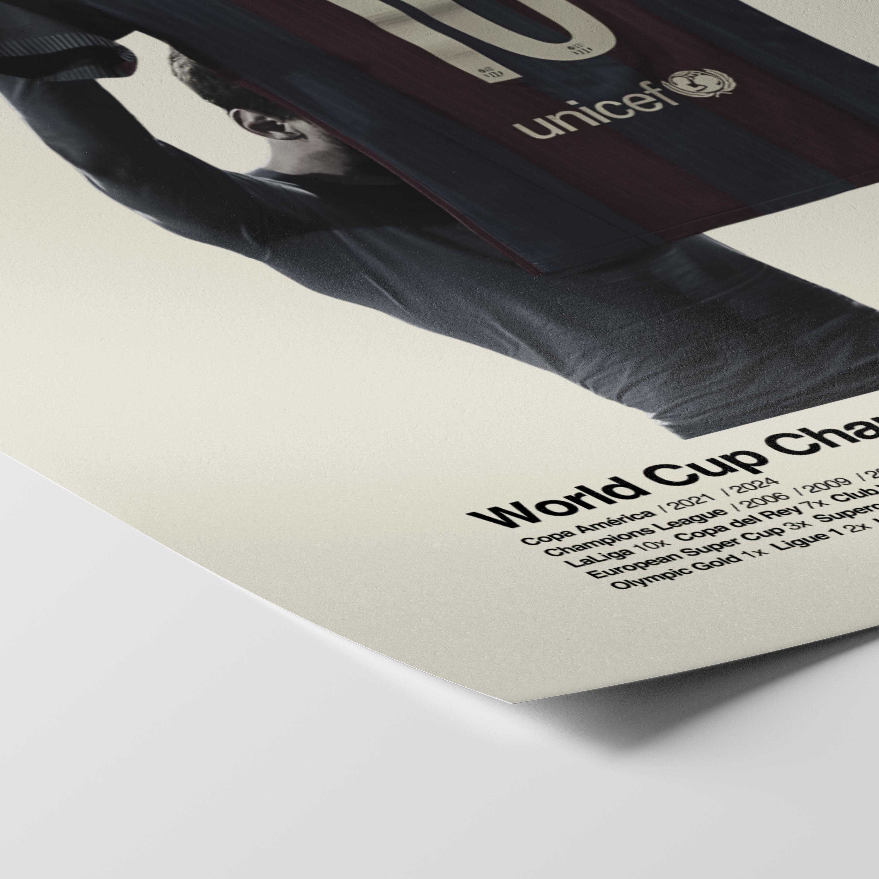 Lionel Messi Barcelona 'El Clásico' Print