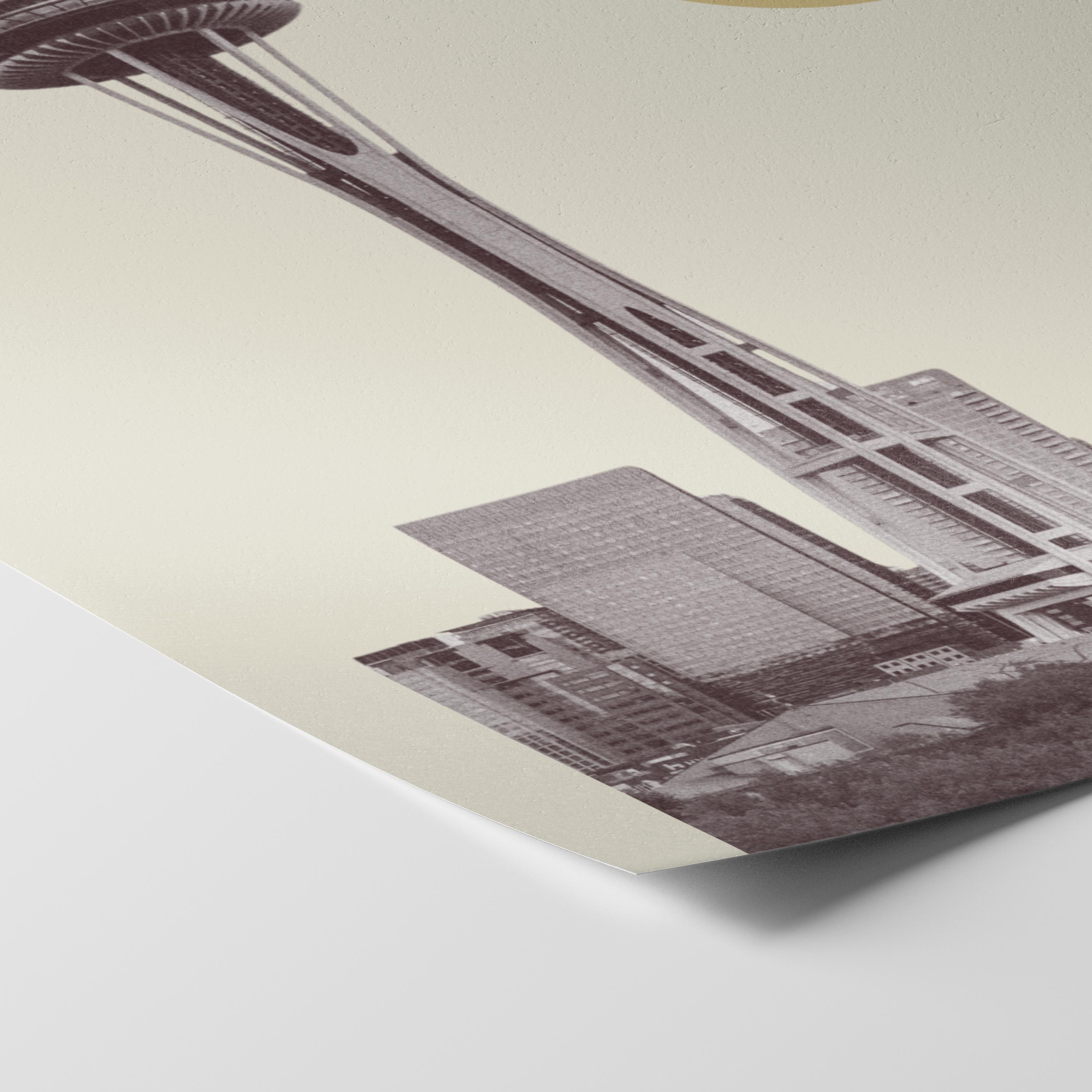 Seattle Skyline Print v2