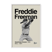 Freddie Freeman 2024 World Series Poster 2