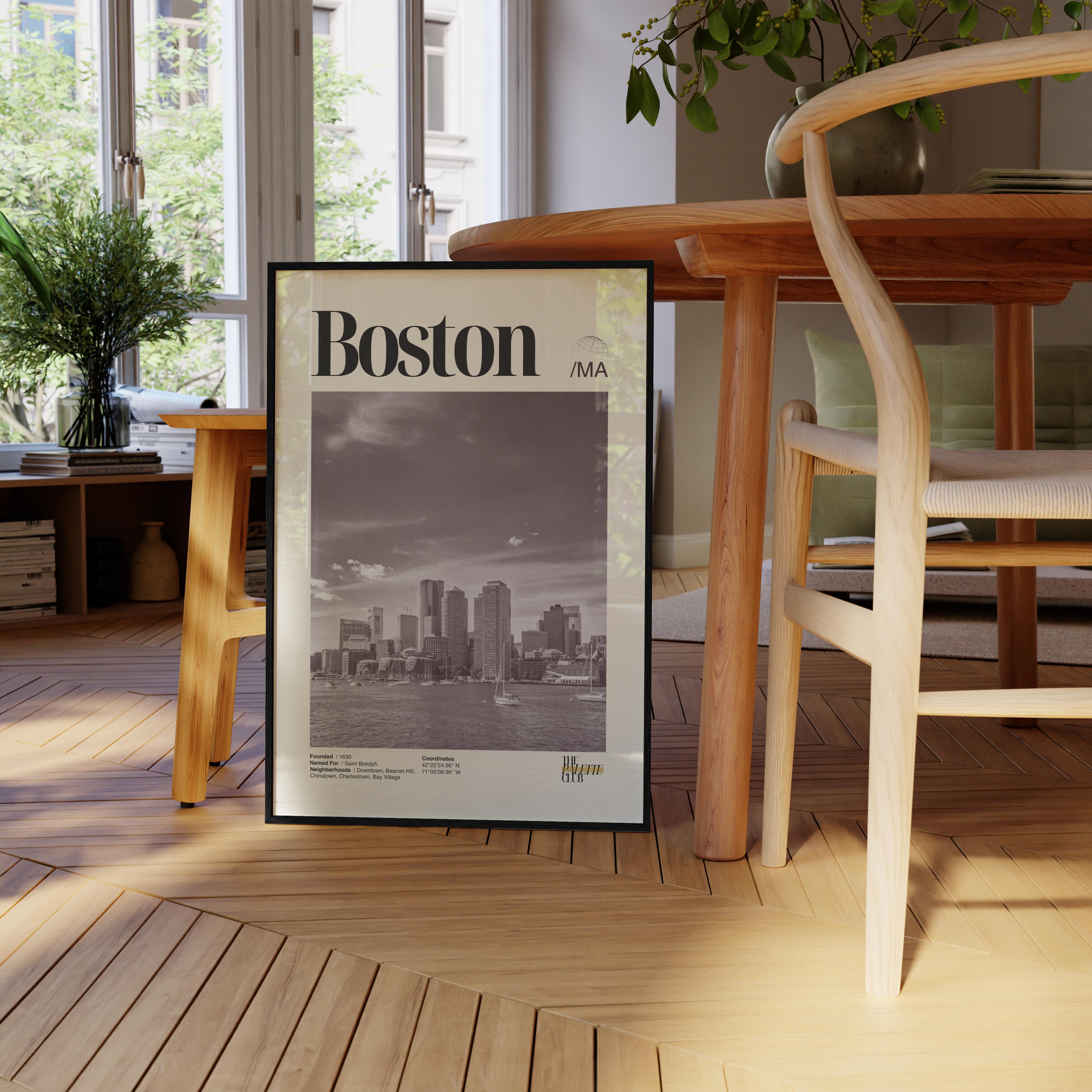 Boston Skyline Print