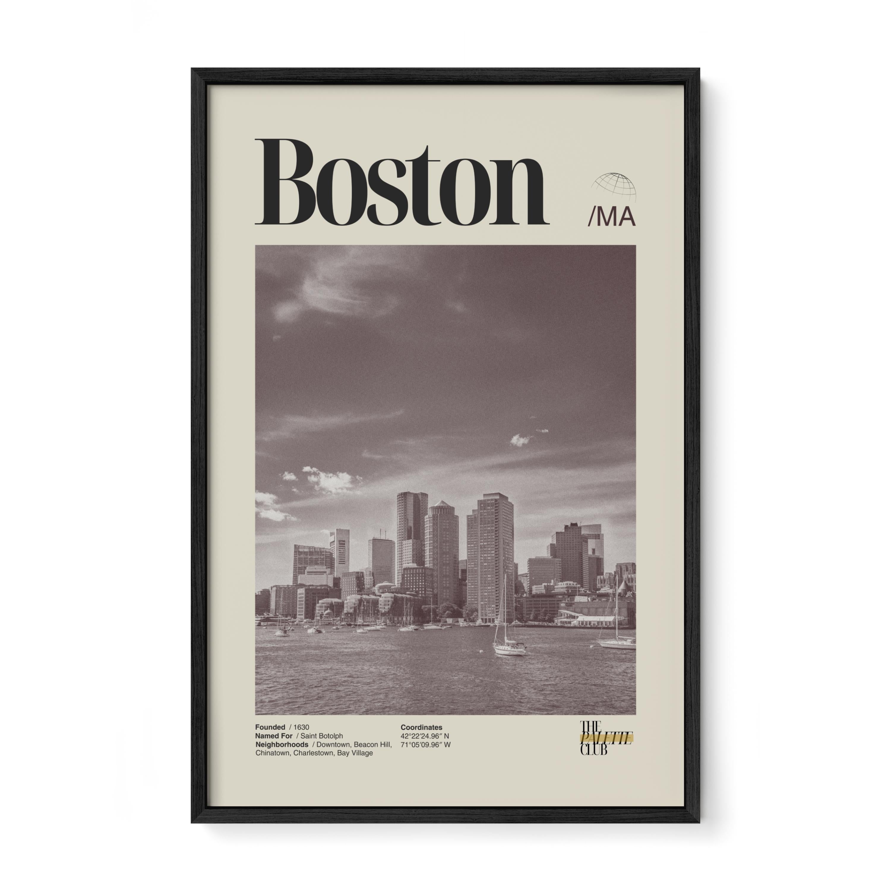 Boston Skyline Print