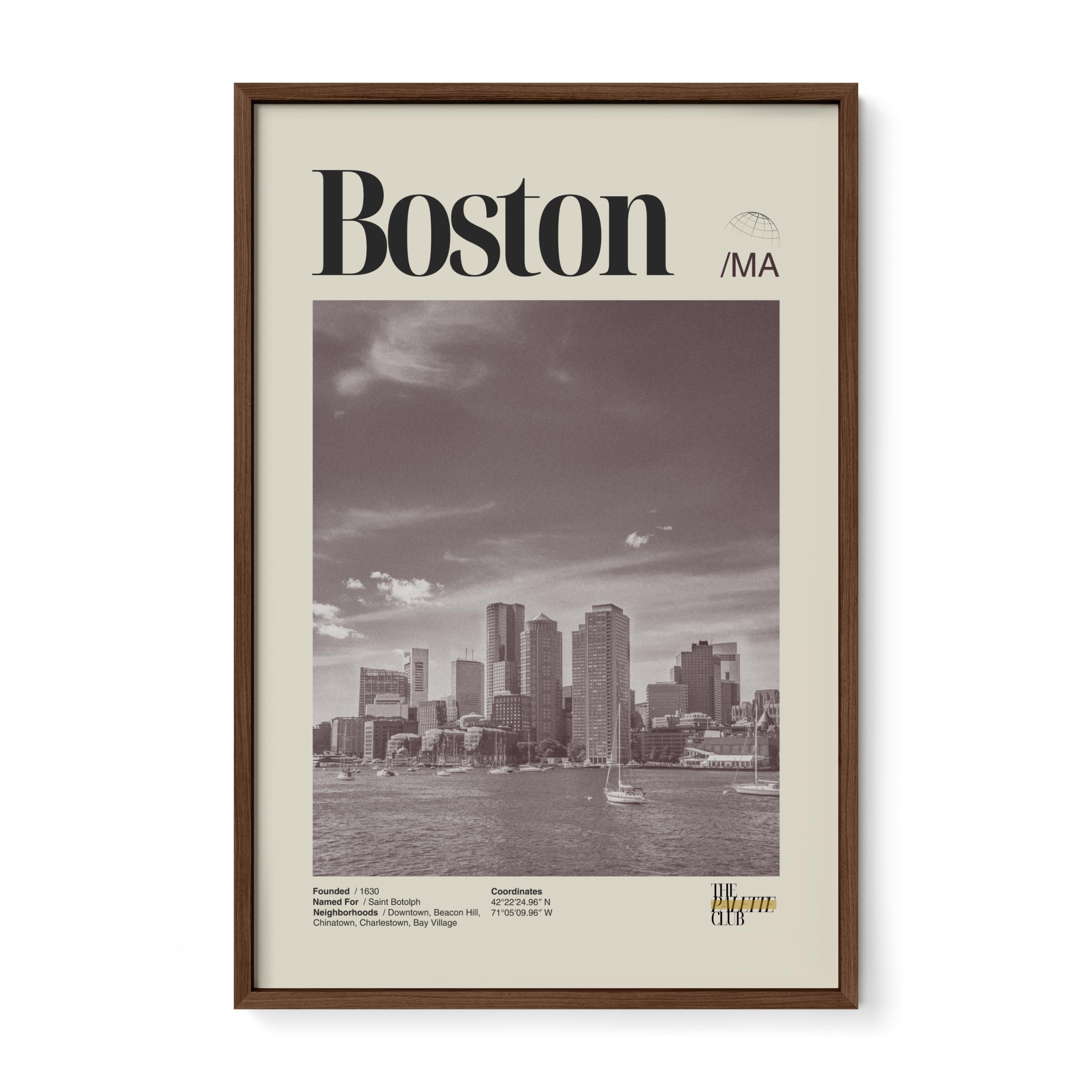Boston Skyline Print