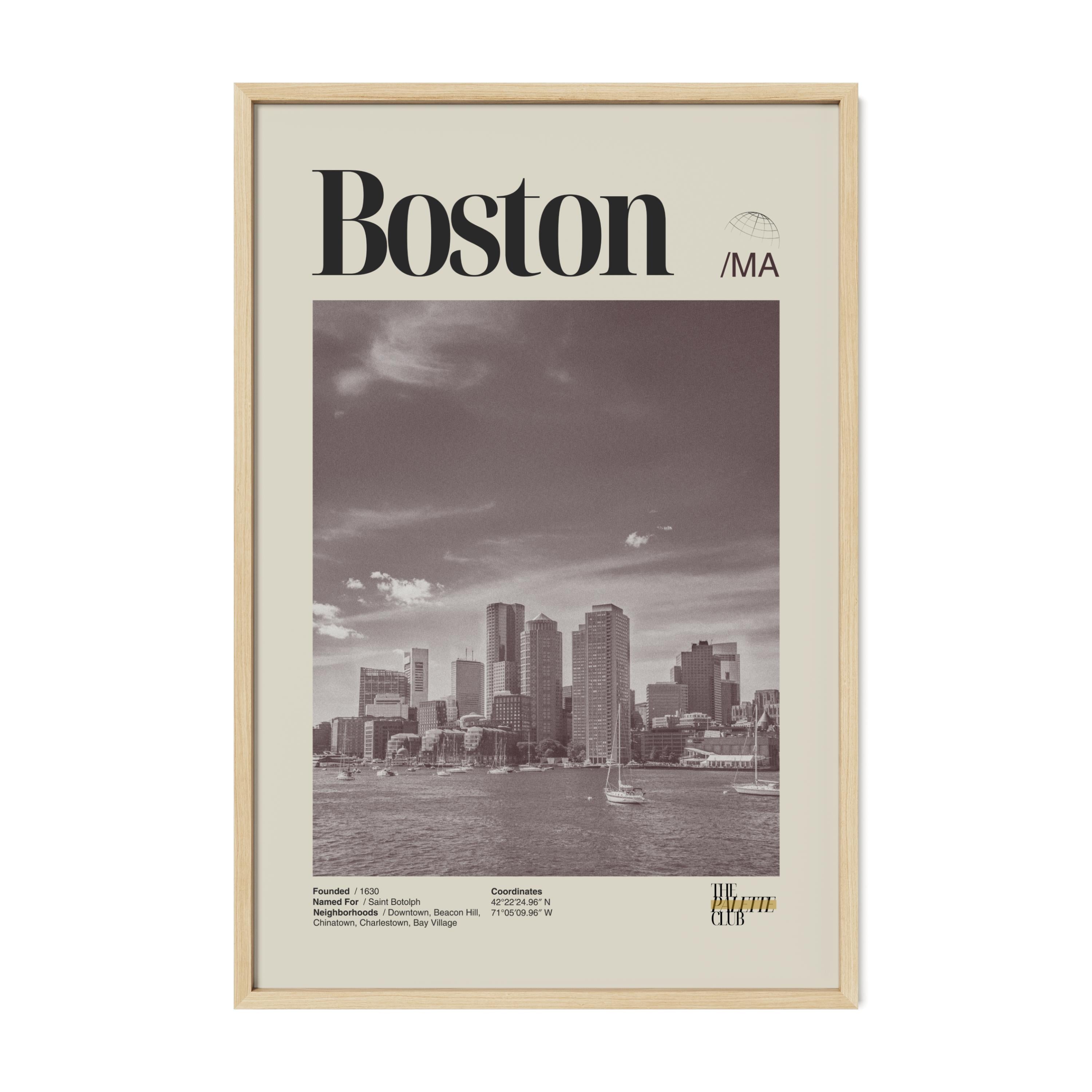 Boston Skyline Print