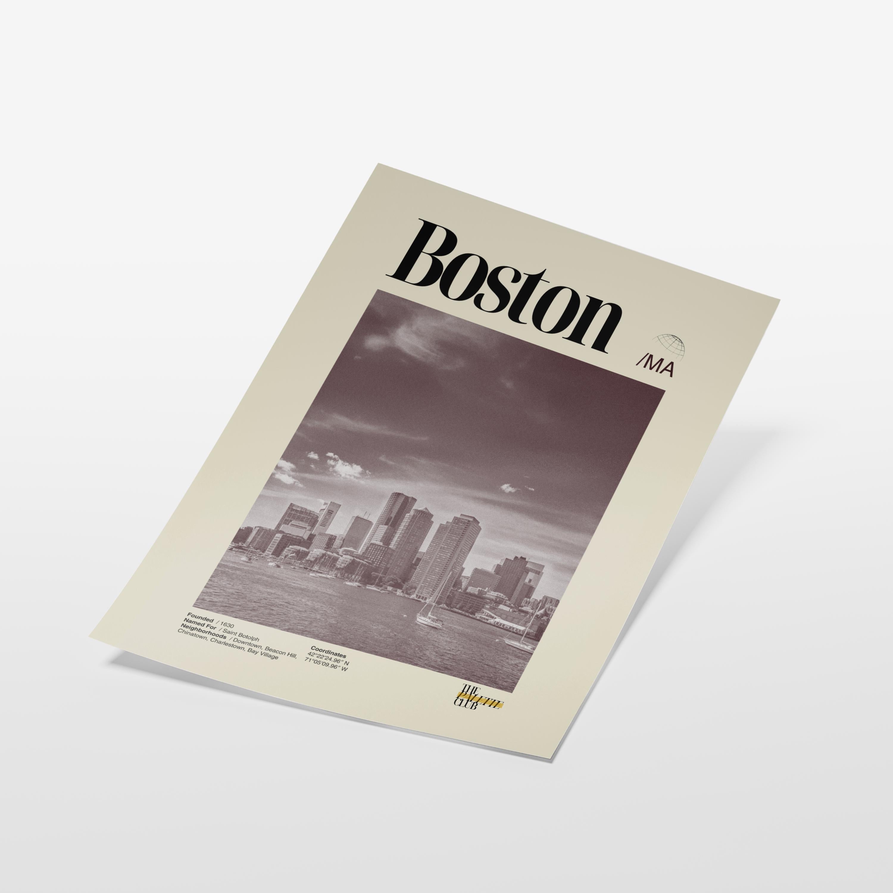Boston Skyline Print