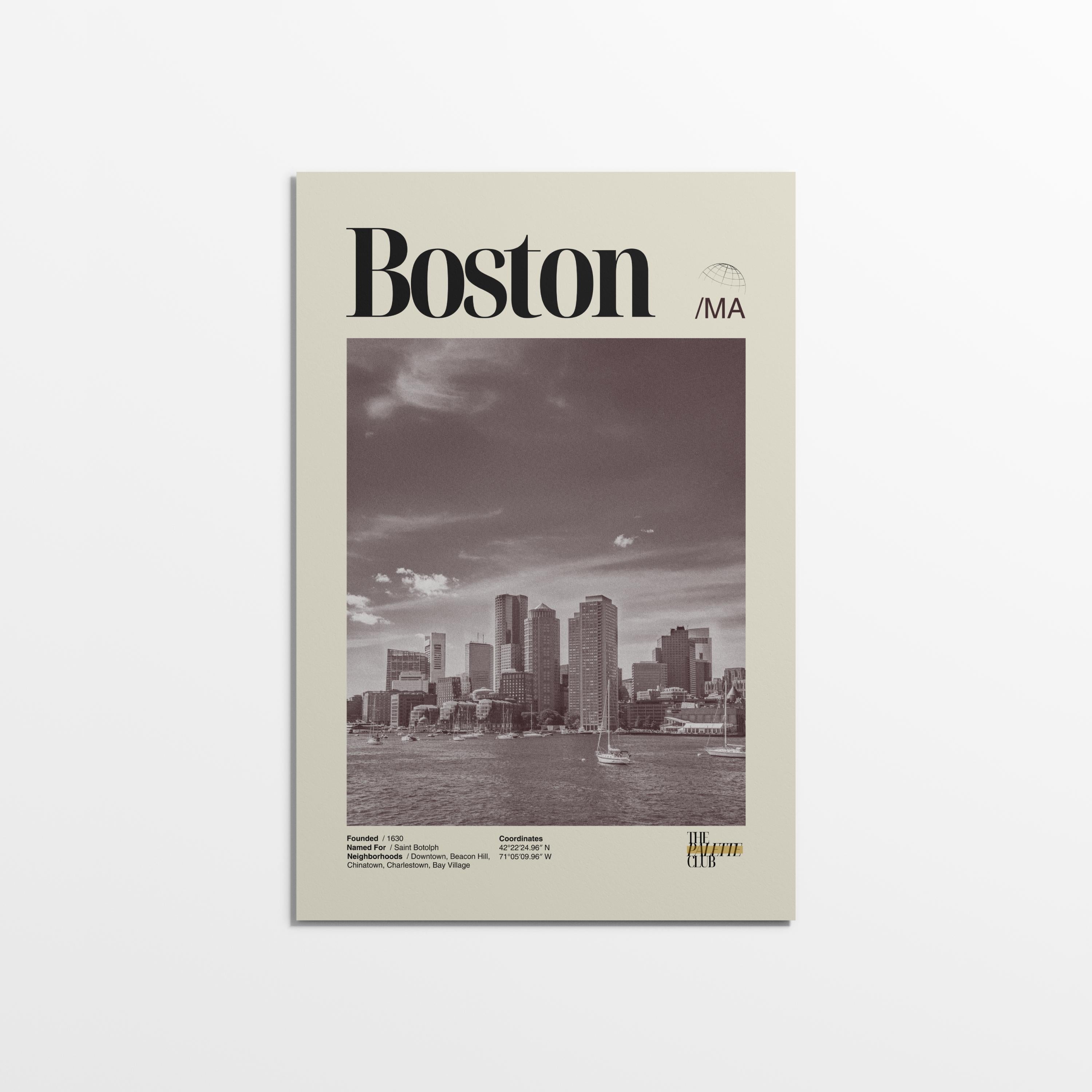 Boston Skyline Print