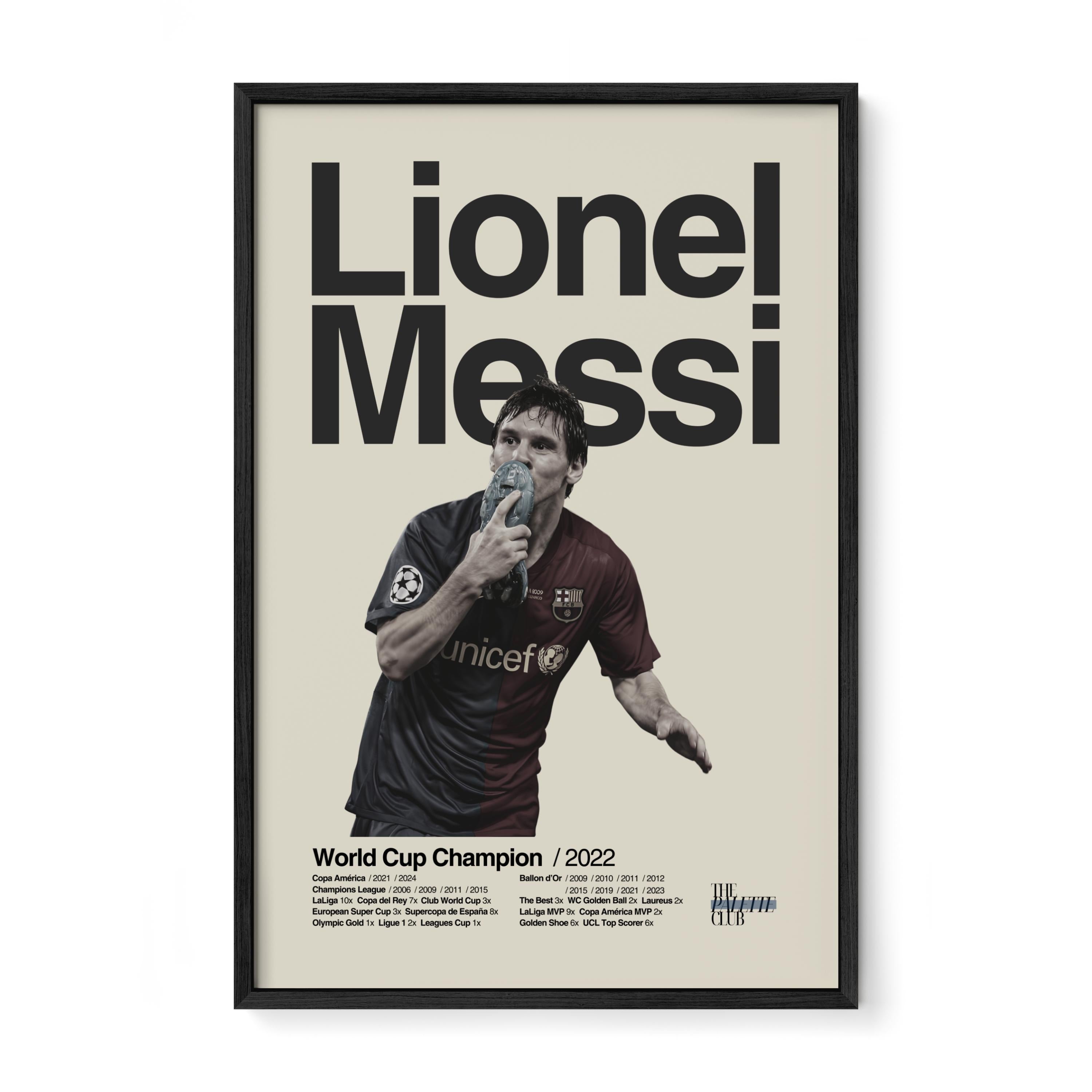Lionel Messi 'El Beso' Barcelona Print