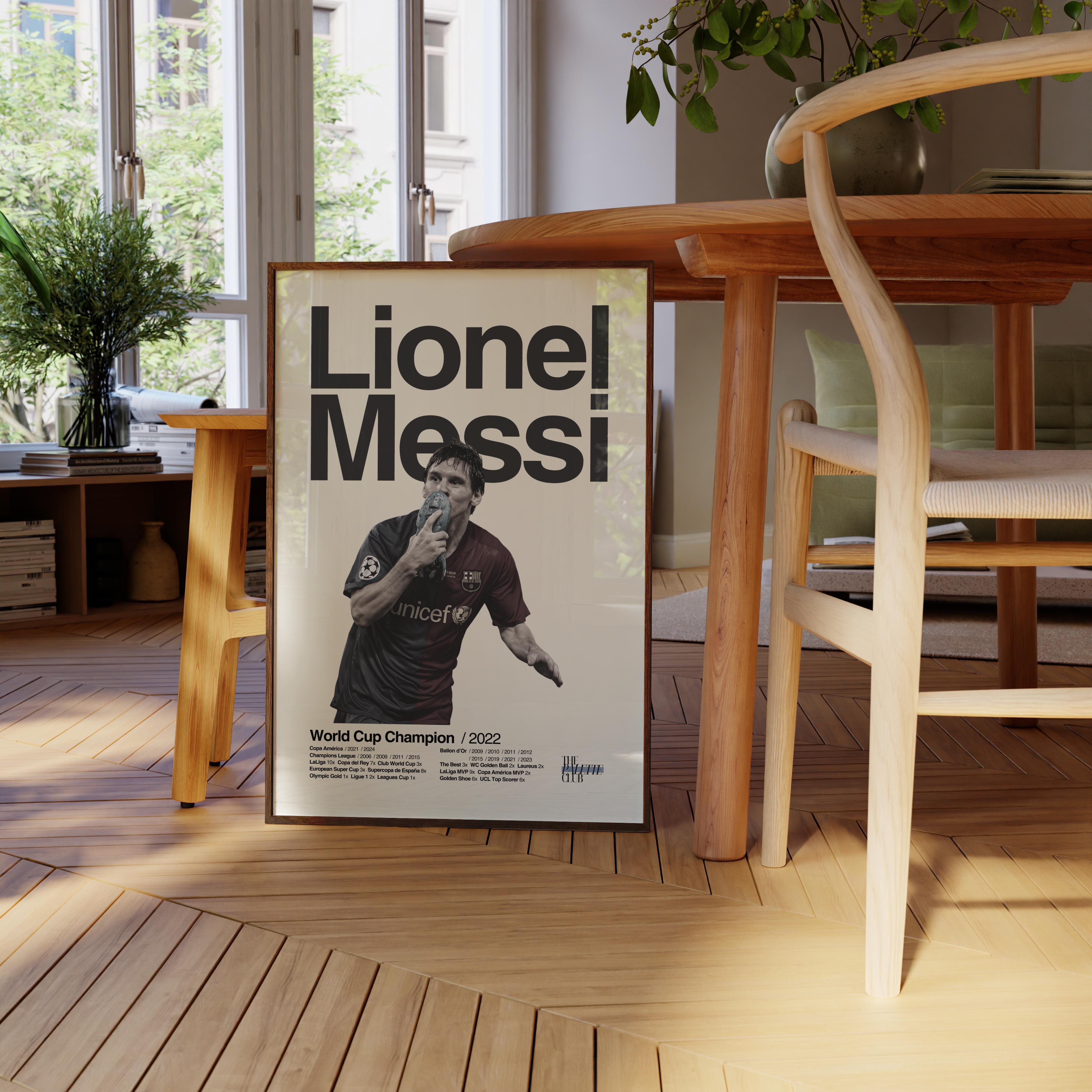 Lionel Messi 'El Beso' Barcelona Print