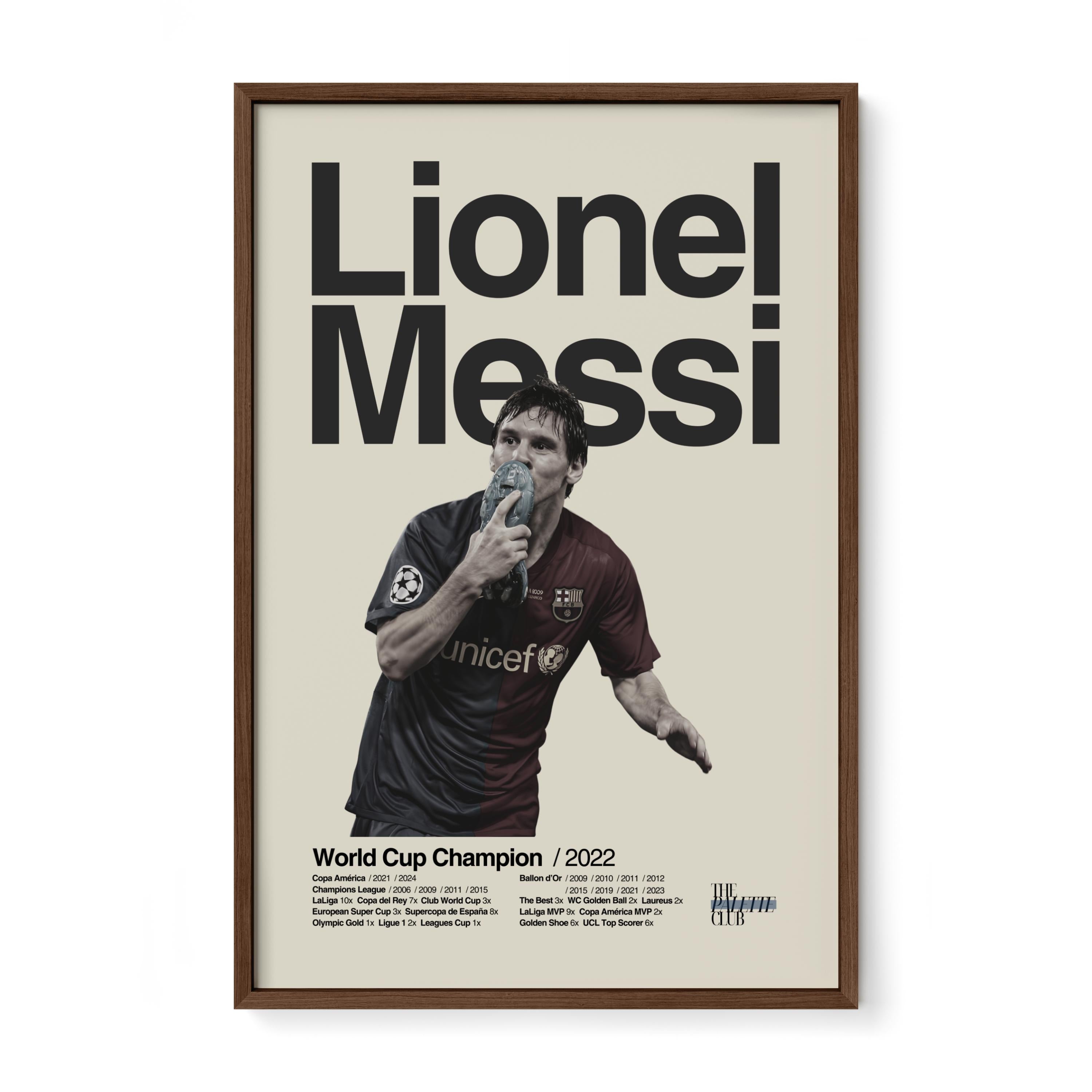 Lionel Messi 'El Beso' Barcelona Print