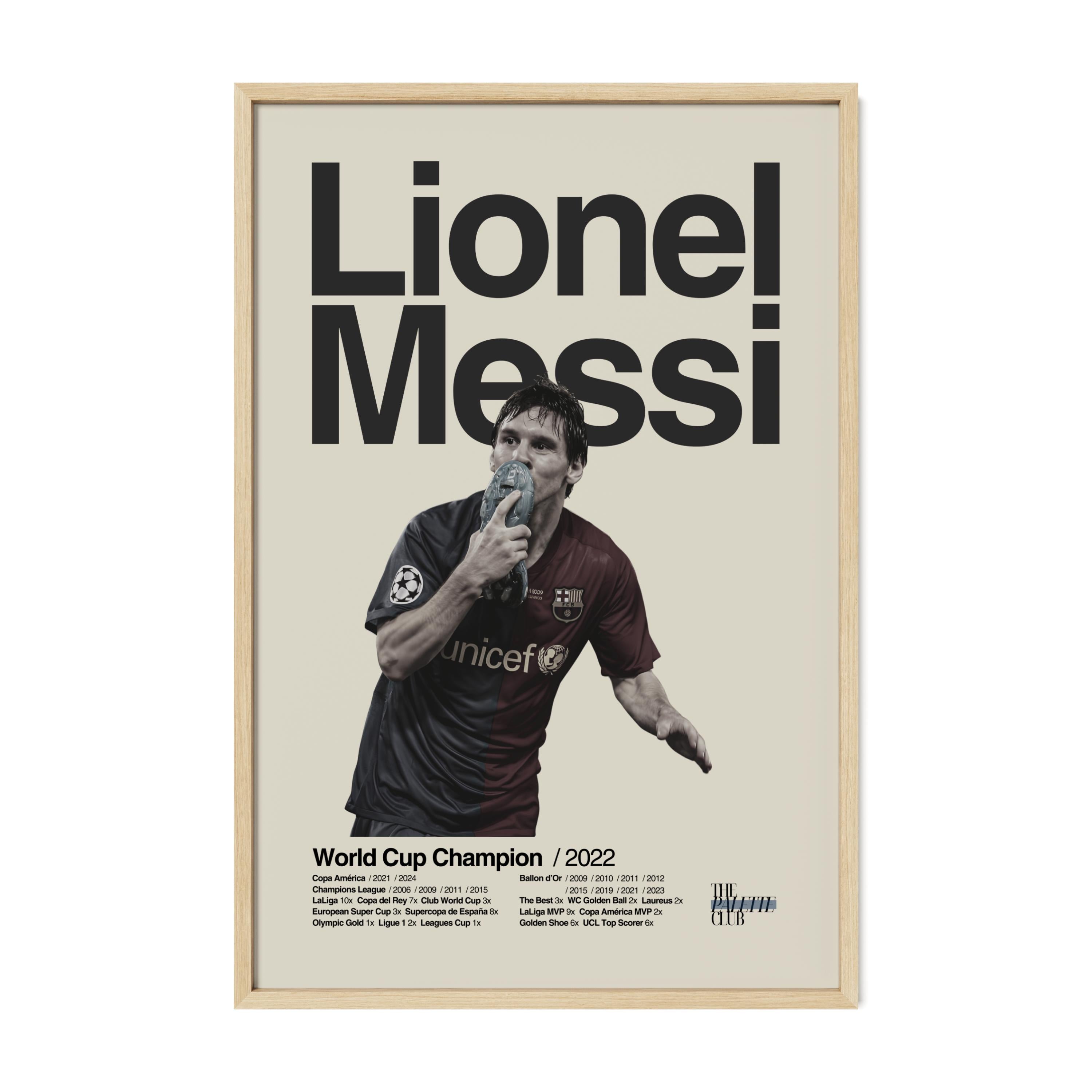 Lionel Messi 'El Beso' Barcelona Print
