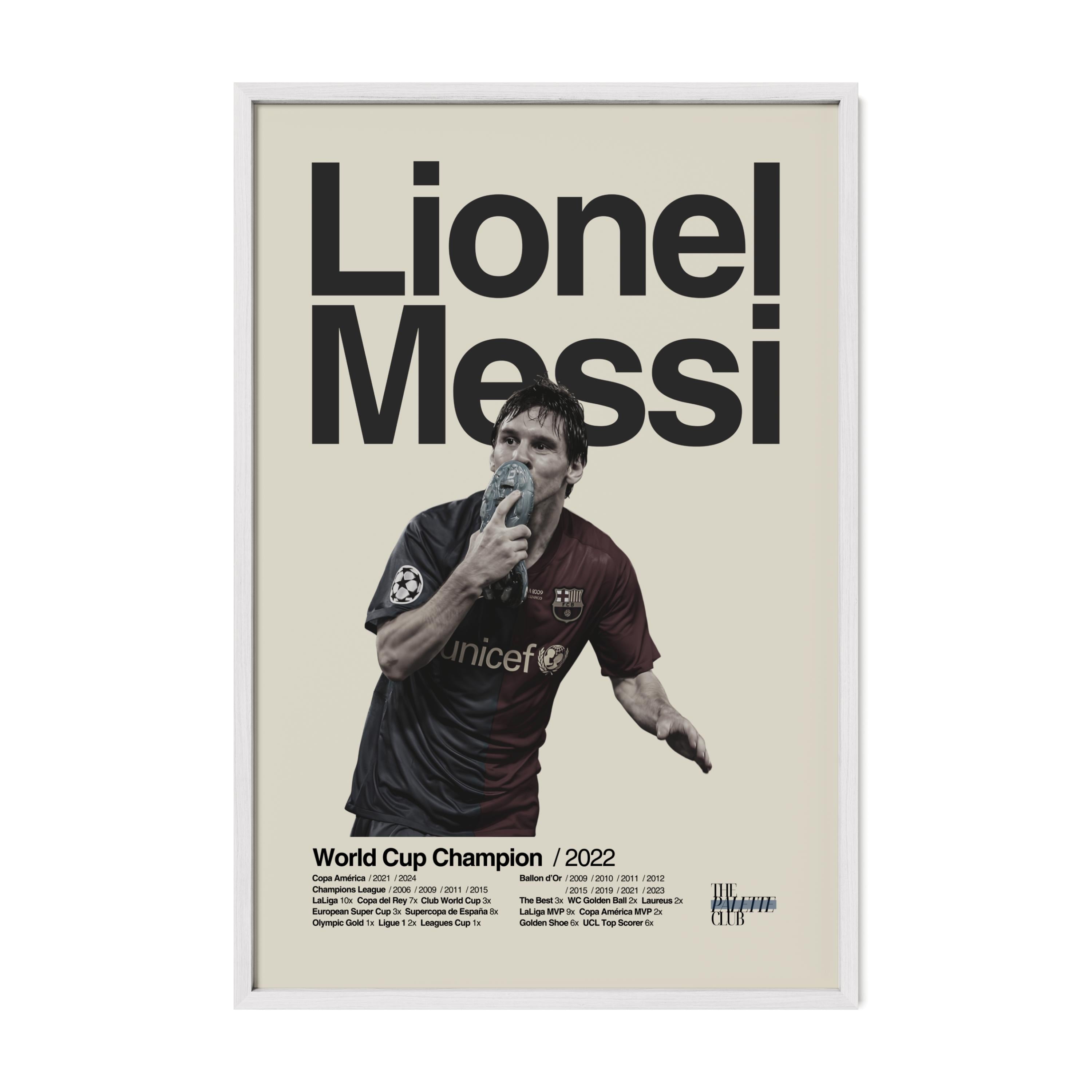 Lionel Messi 'El Beso' Barcelona Print