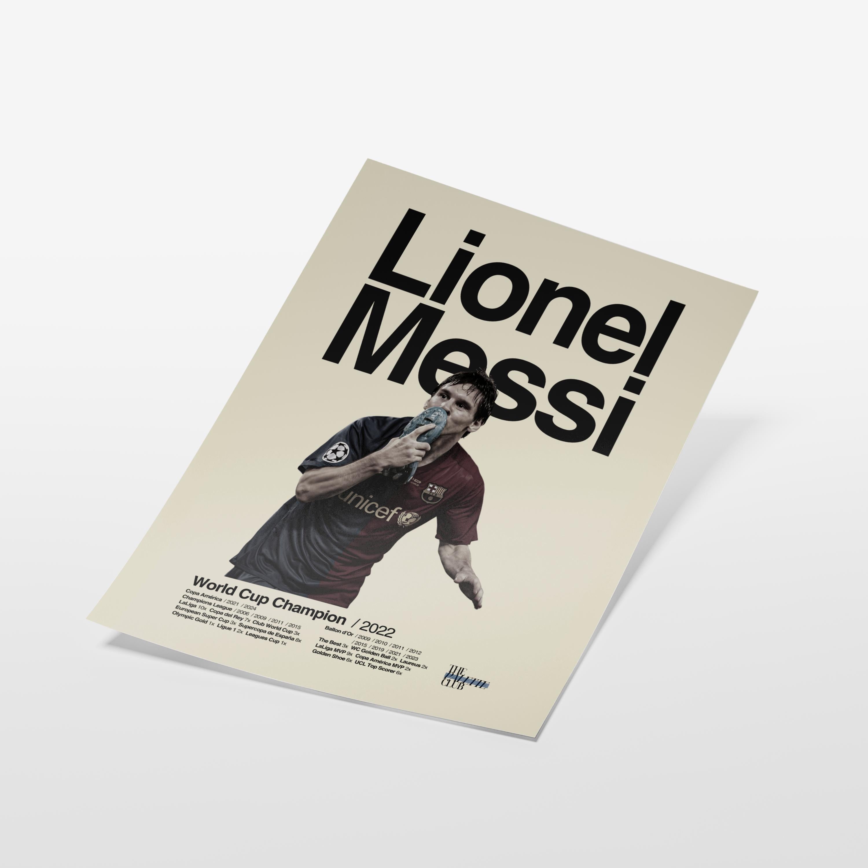 Lionel Messi 'El Beso' Barcelona Print