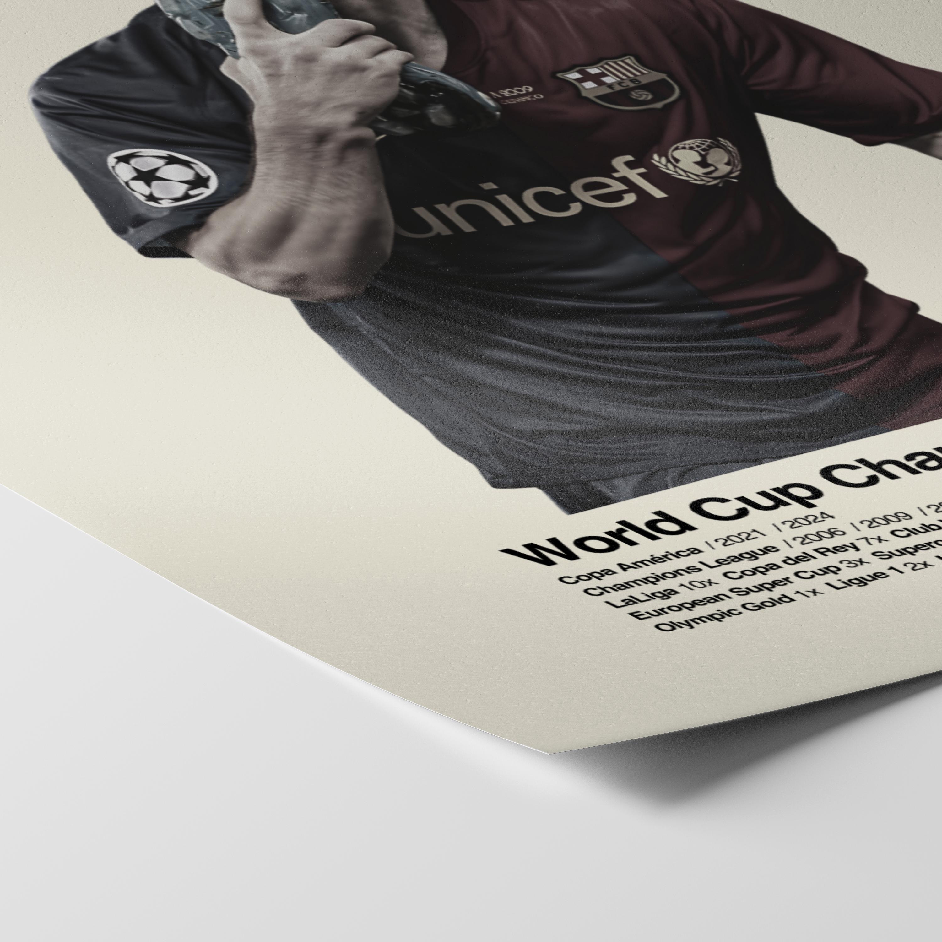Lionel Messi 'El Beso' Barcelona Print