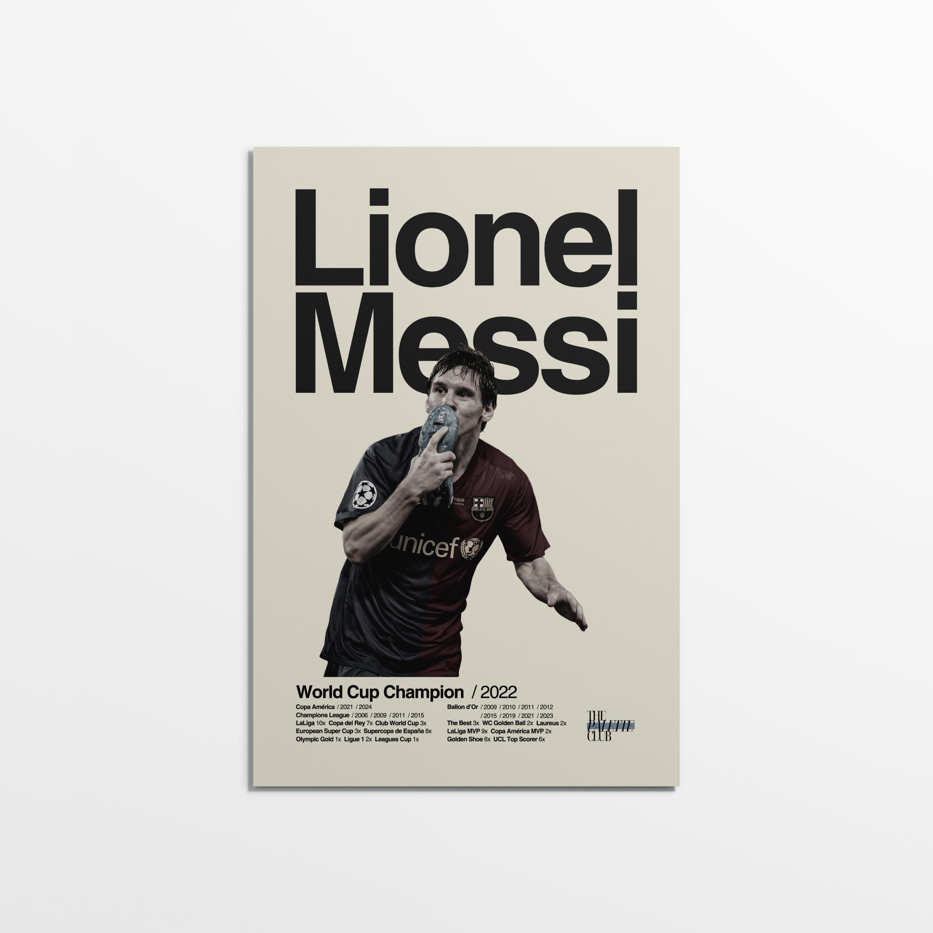 Lionel Messi 'El Beso' Barcelona Print