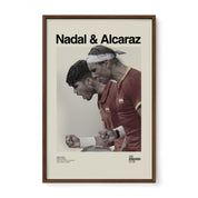 Nadal and Alcaraz Spain 2024 Olympics Print