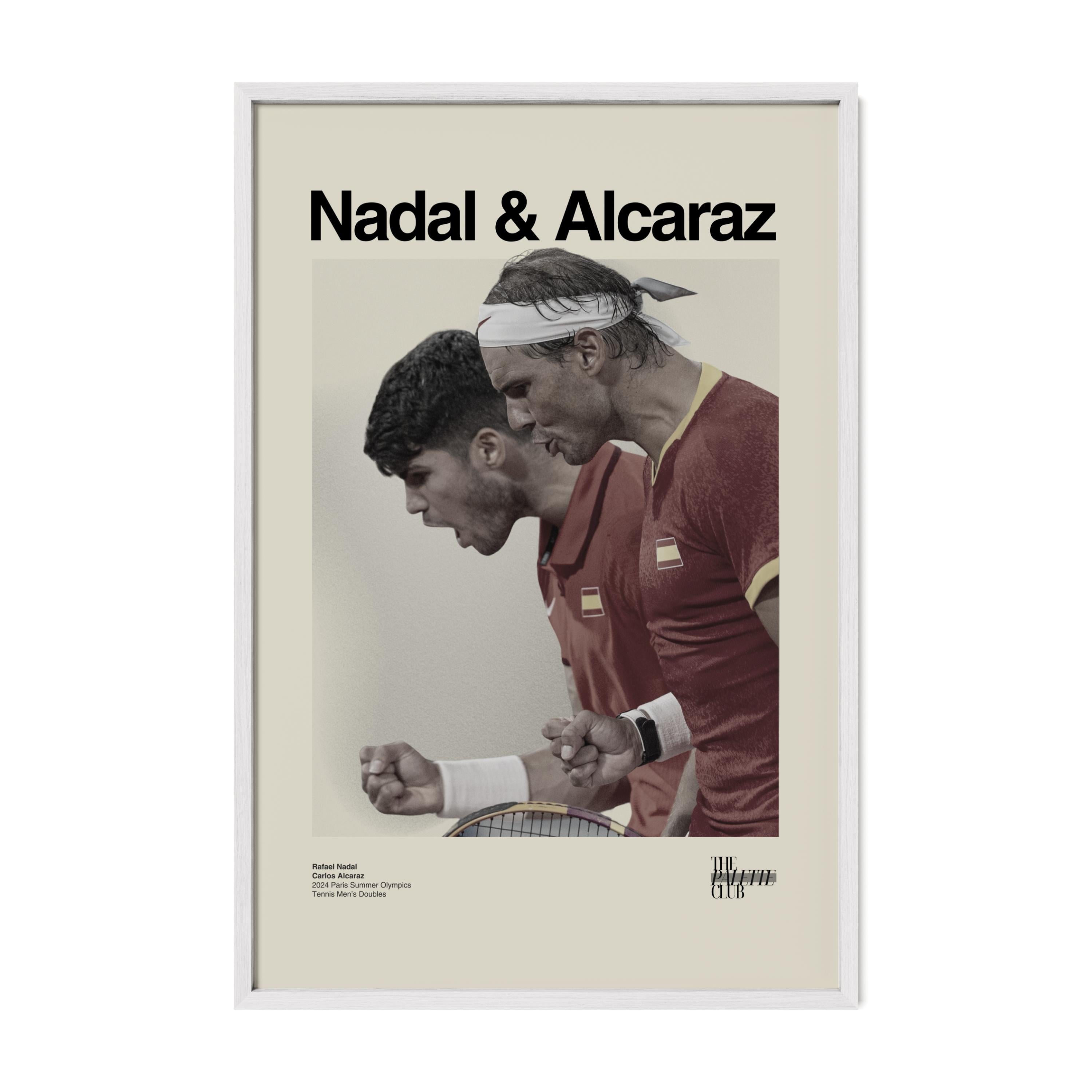 Nadal and Alcaraz Spain 2024 Olympics Print
