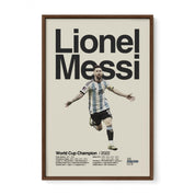 Lionel Messi Argentina World Cup Print v4