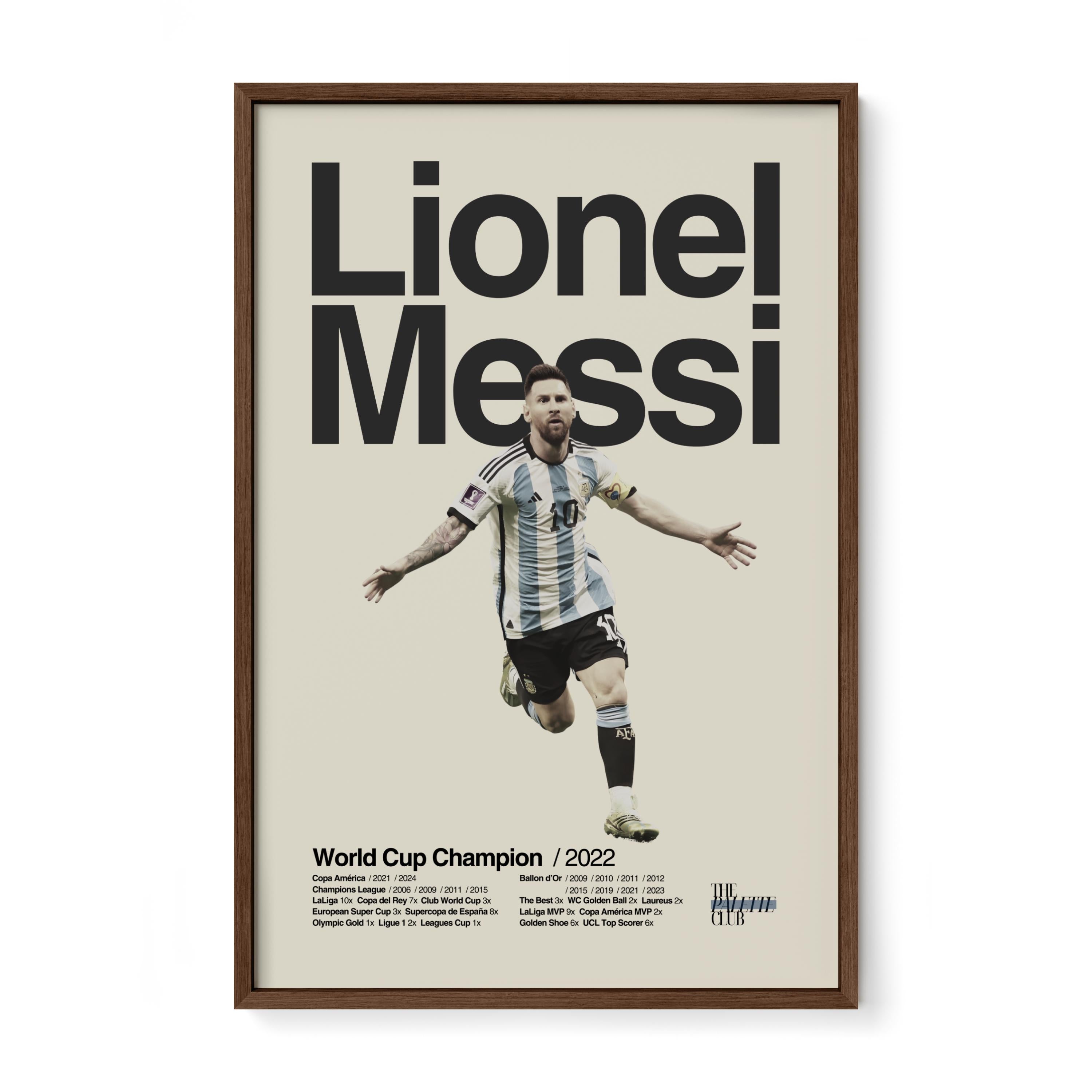 Lionel Messi Argentina World Cup Print v4