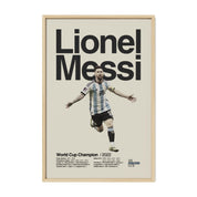 Lionel Messi Argentina World Cup Print v4