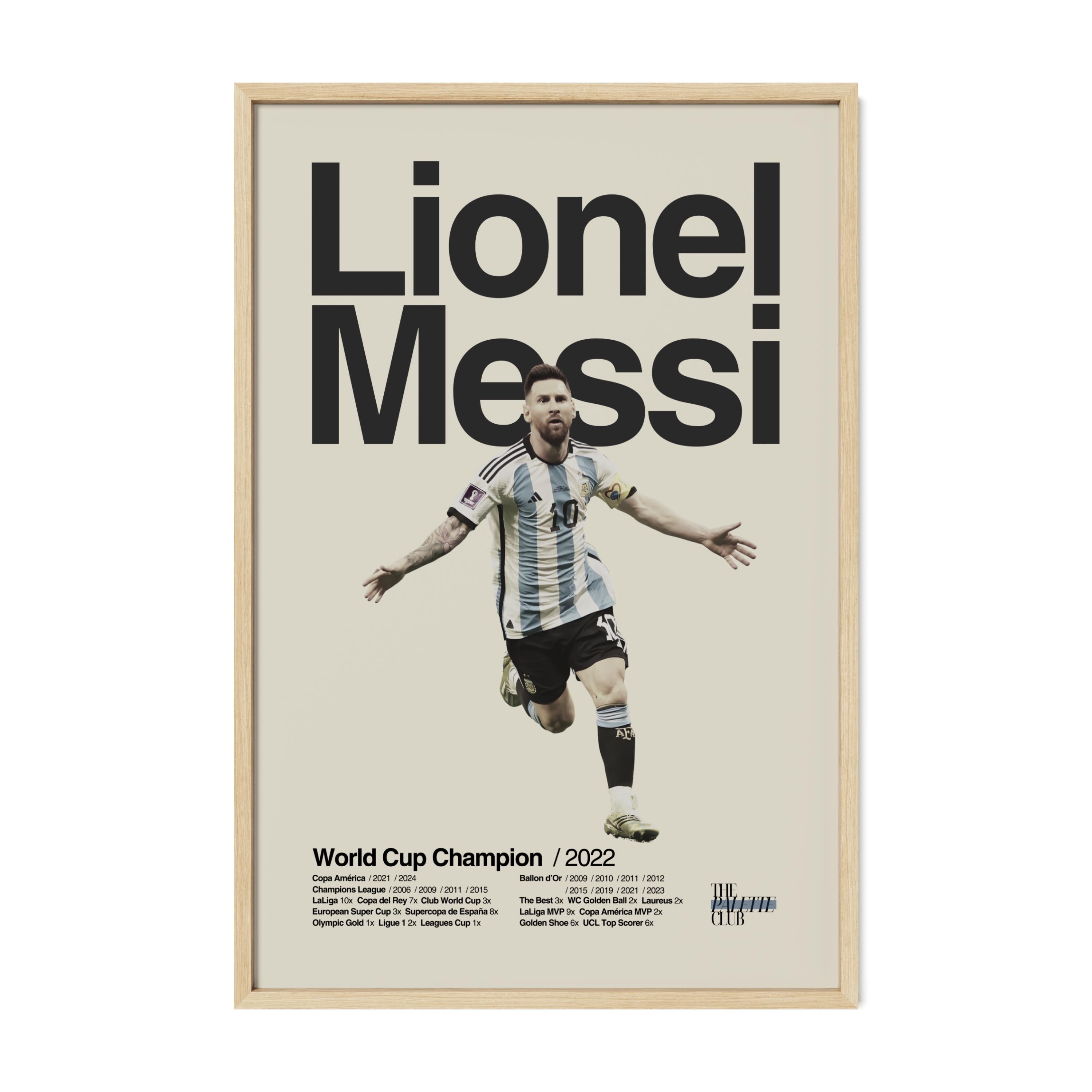 Lionel Messi Argentina World Cup Print v4