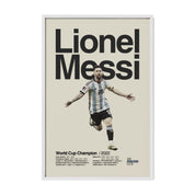 Lionel Messi Argentina World Cup Print v4