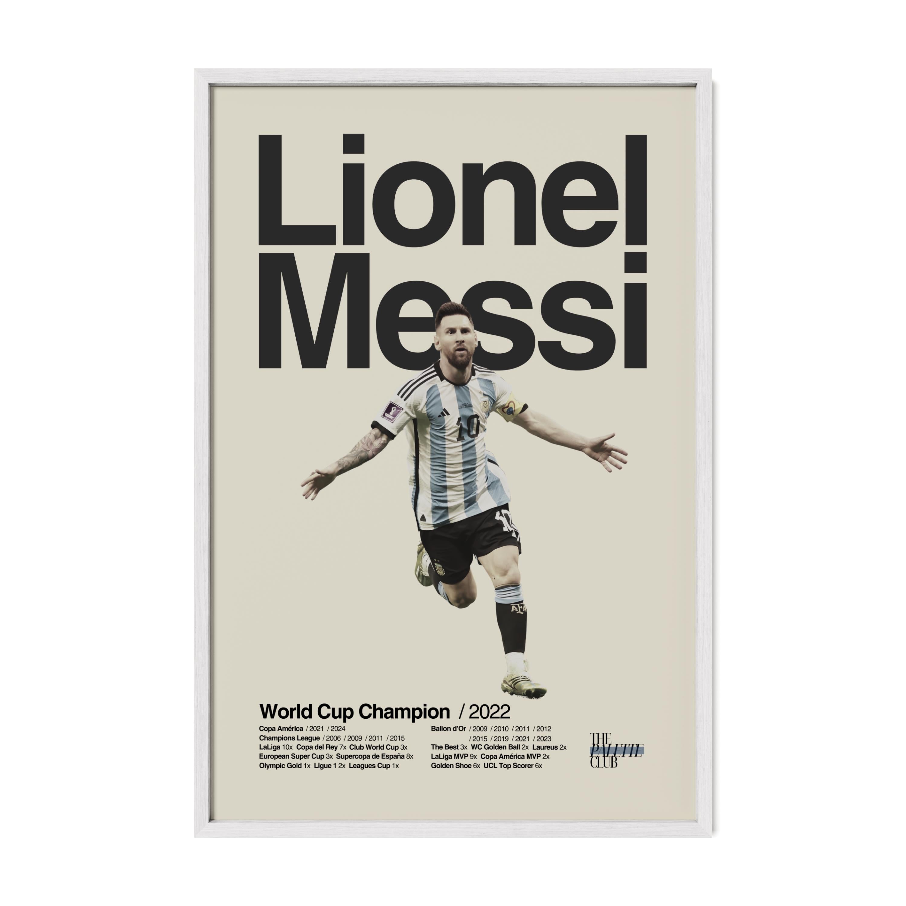 Lionel Messi Argentina World Cup Print v4