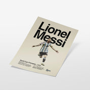 Lionel Messi Argentina World Cup Print v4