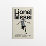 Lionel Messi Argentina World Cup Print v4