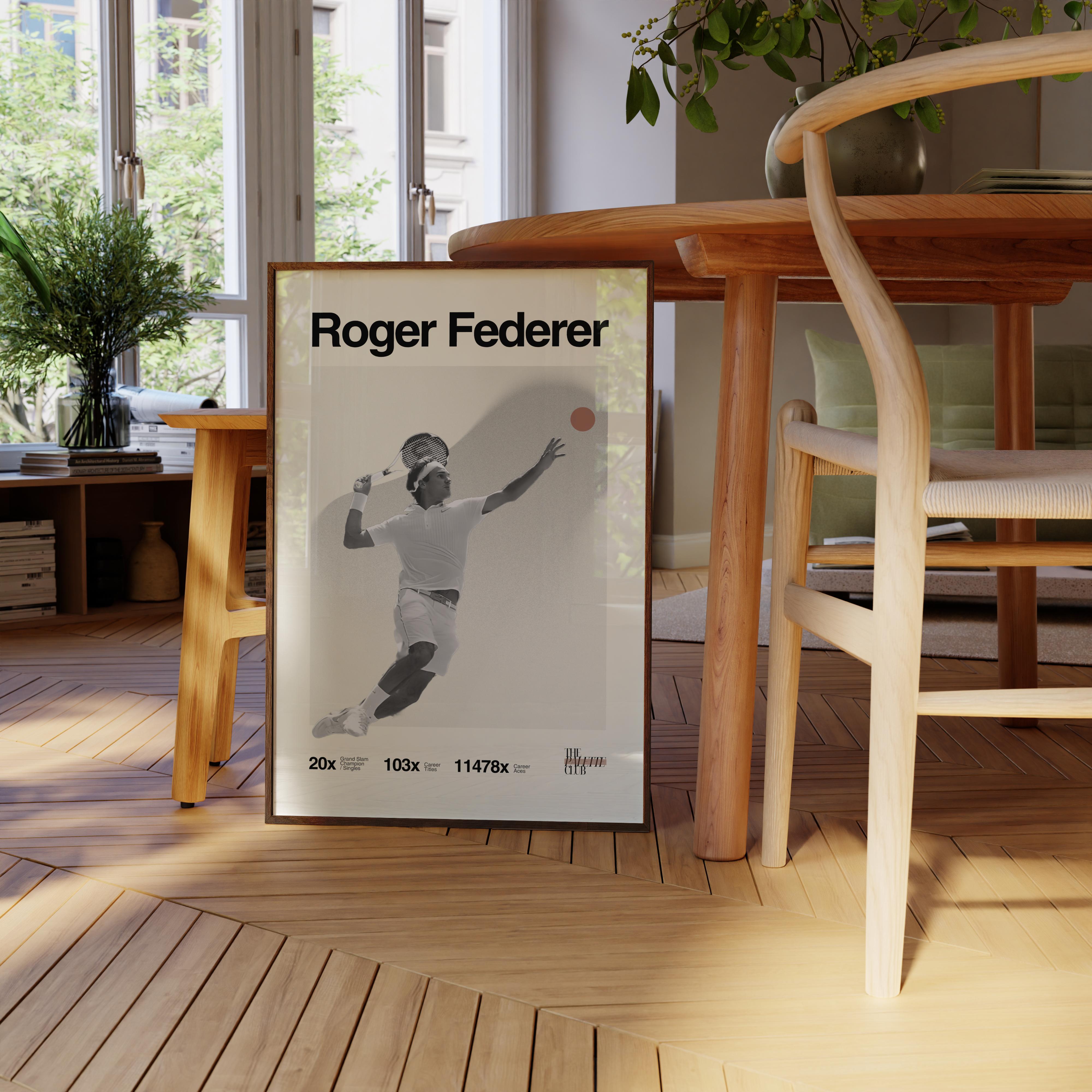 Roger Federer Print v3