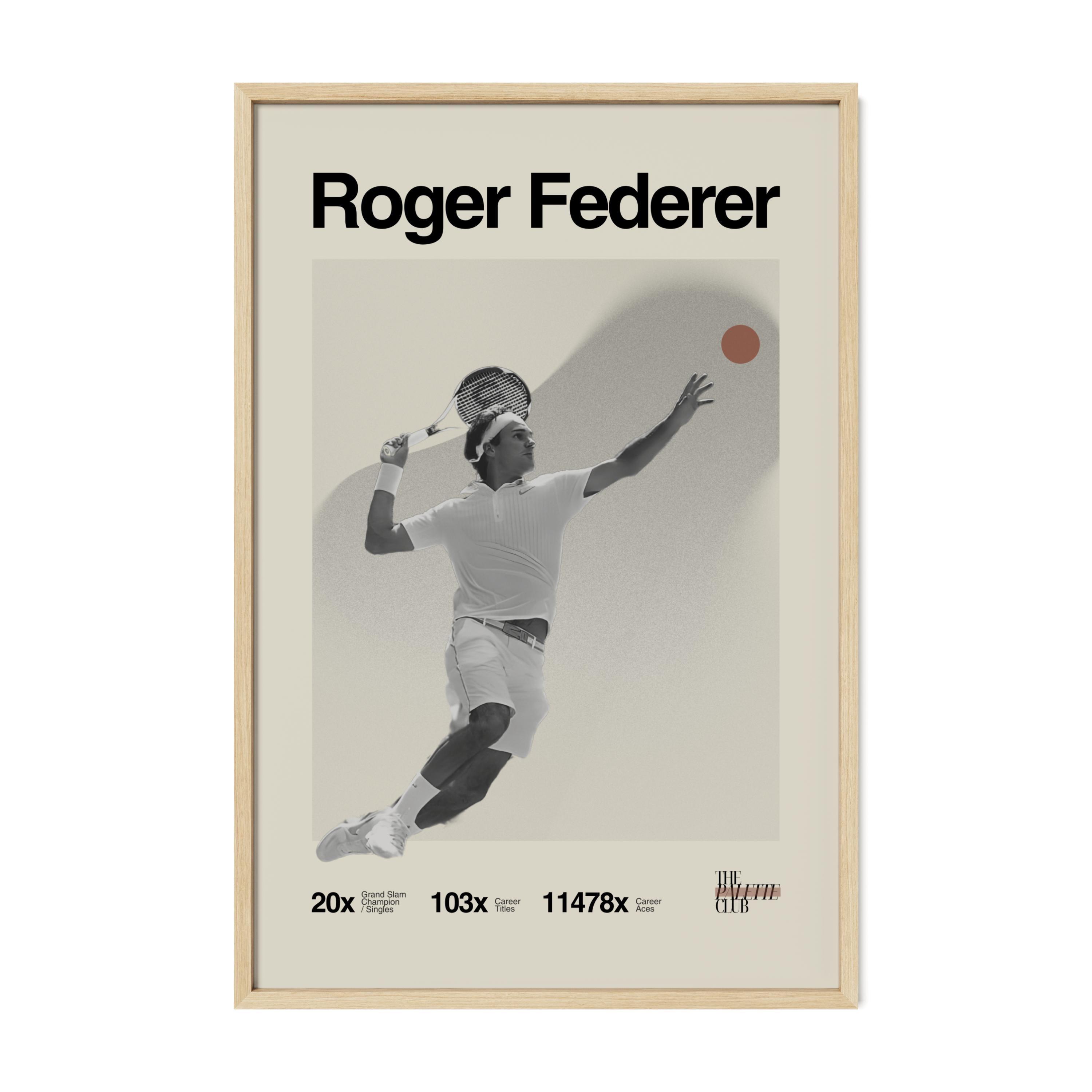 Roger Federer Print v3
