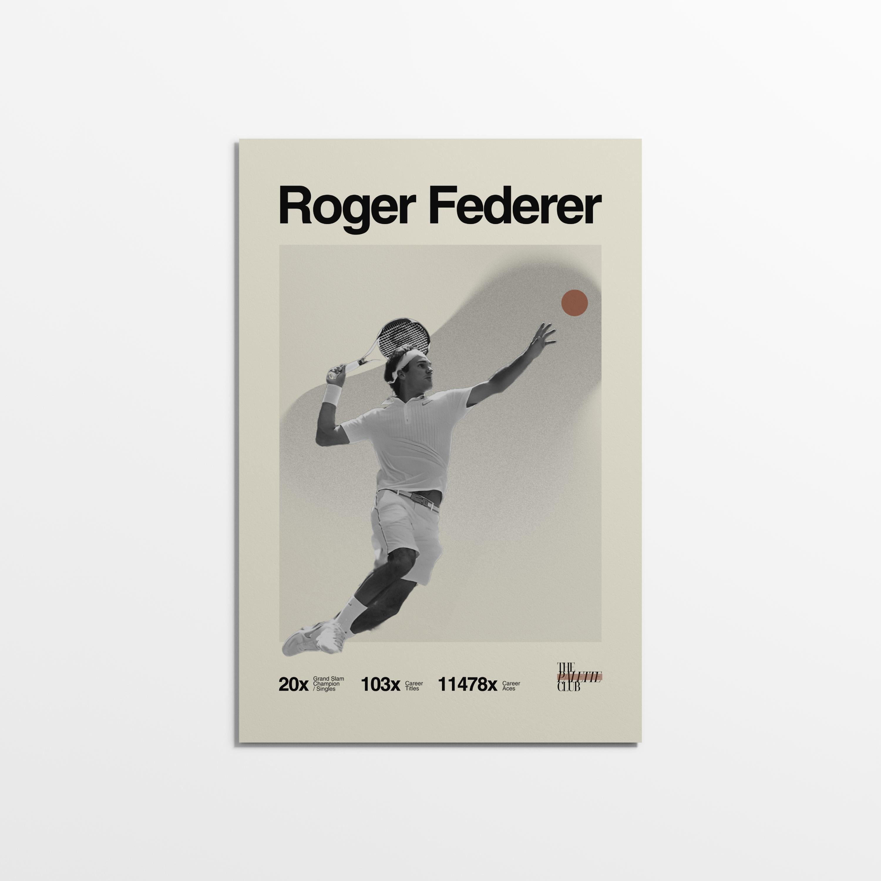 Roger Federer Print v3