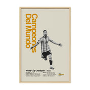 Lionel Messi Argentina 'Campeones del Mundo' Print