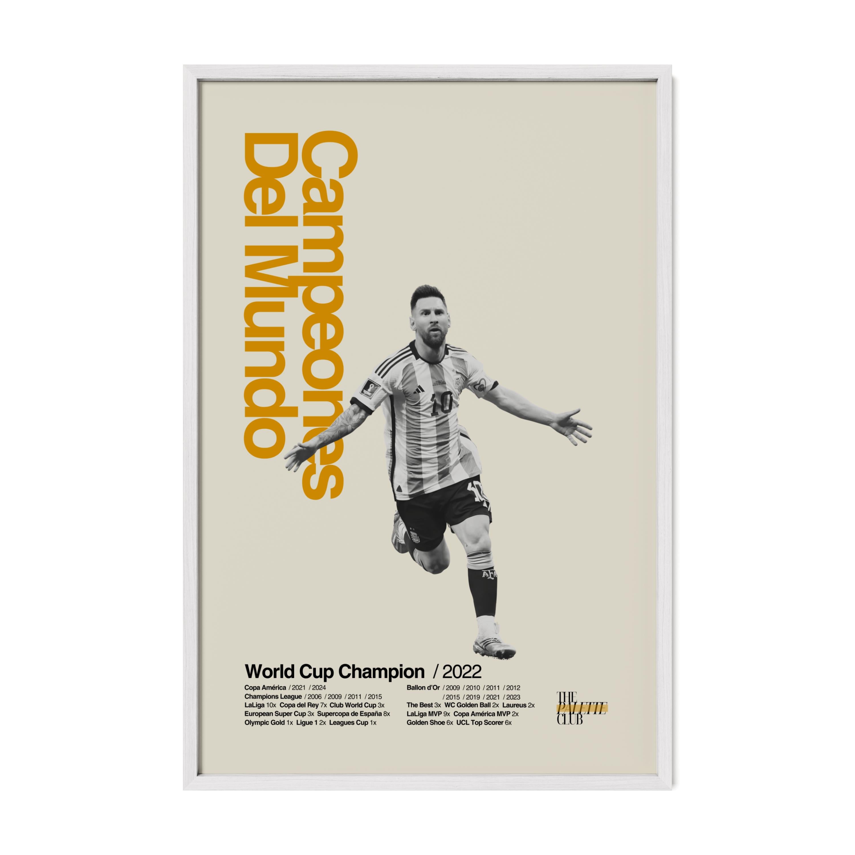Lionel Messi Argentina 'Campeones del Mundo' Print