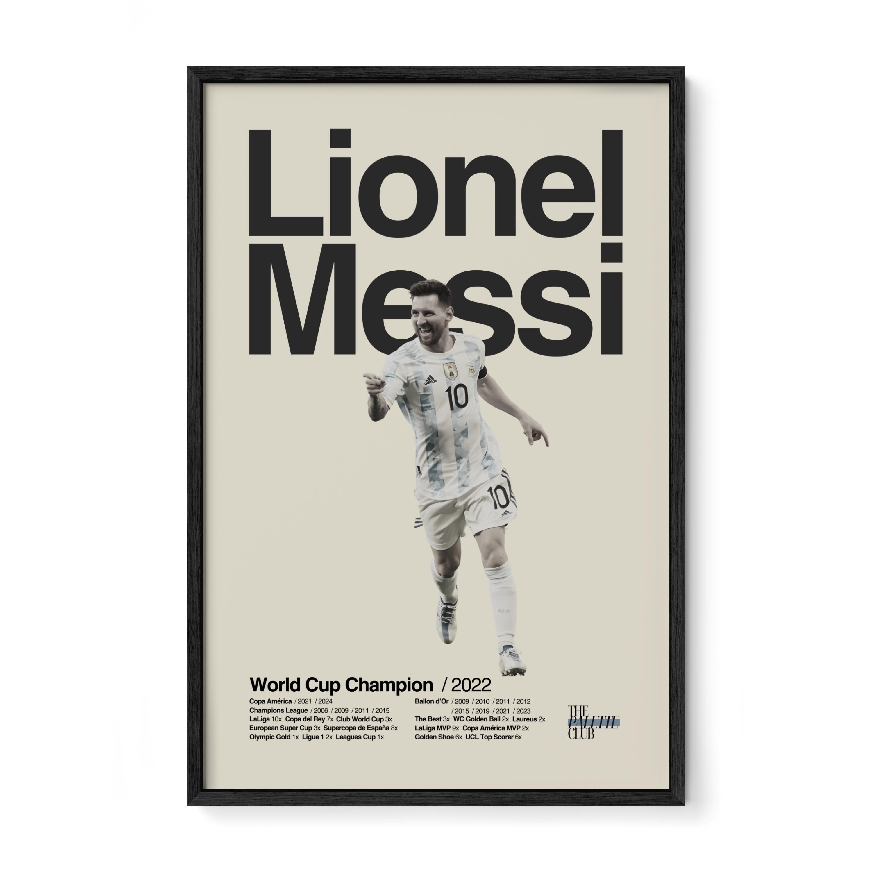 Lionel Messi Argentina World Cup Print v1