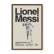 Lionel Messi Argentina World Cup Print v1