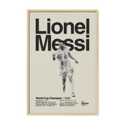 Lionel Messi Argentina World Cup Print v1