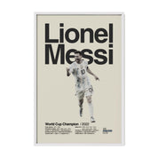Lionel Messi Argentina World Cup Print v1
