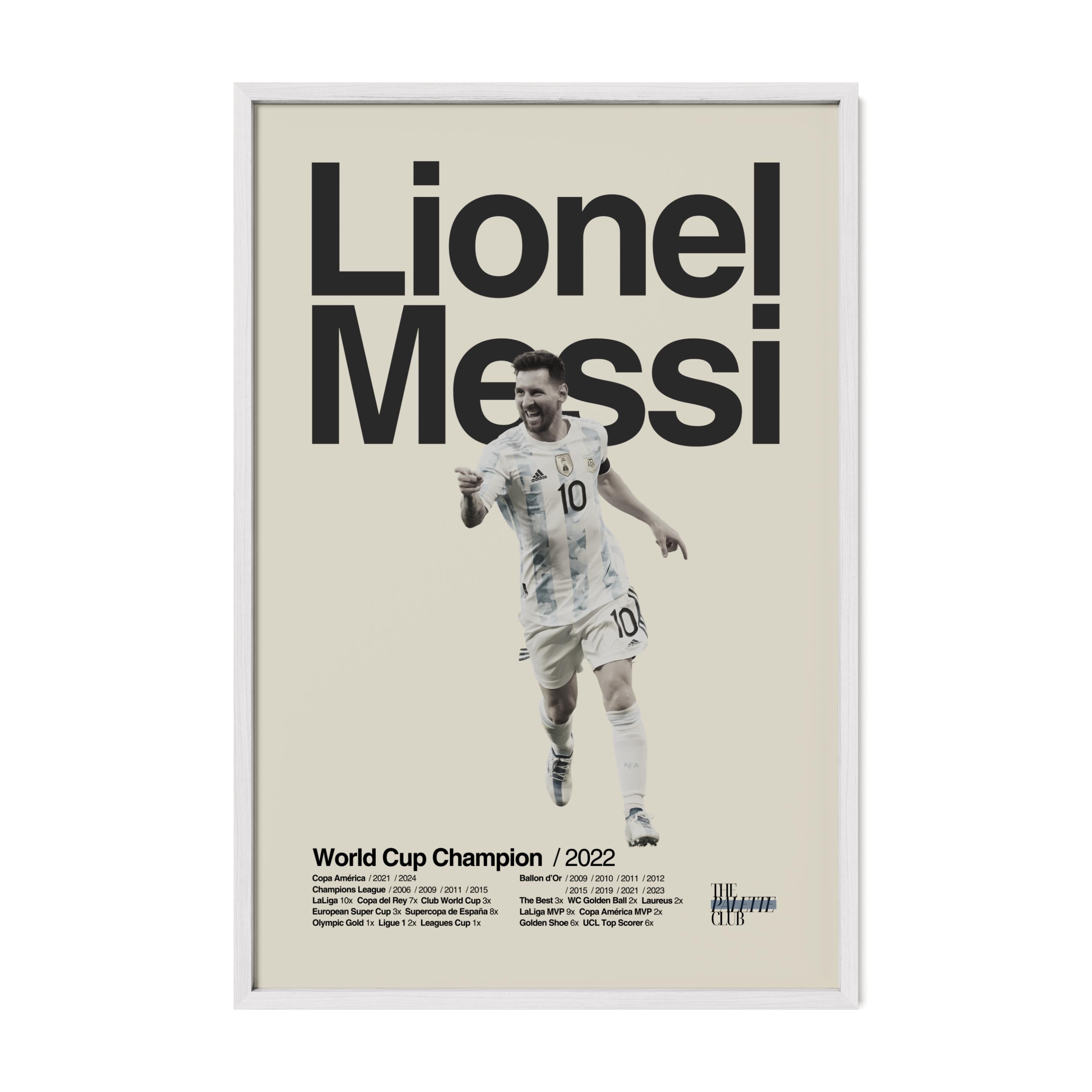 Lionel Messi Argentina World Cup Print v1