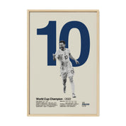 Lionel Messi "10" Argentina World Cup Print
