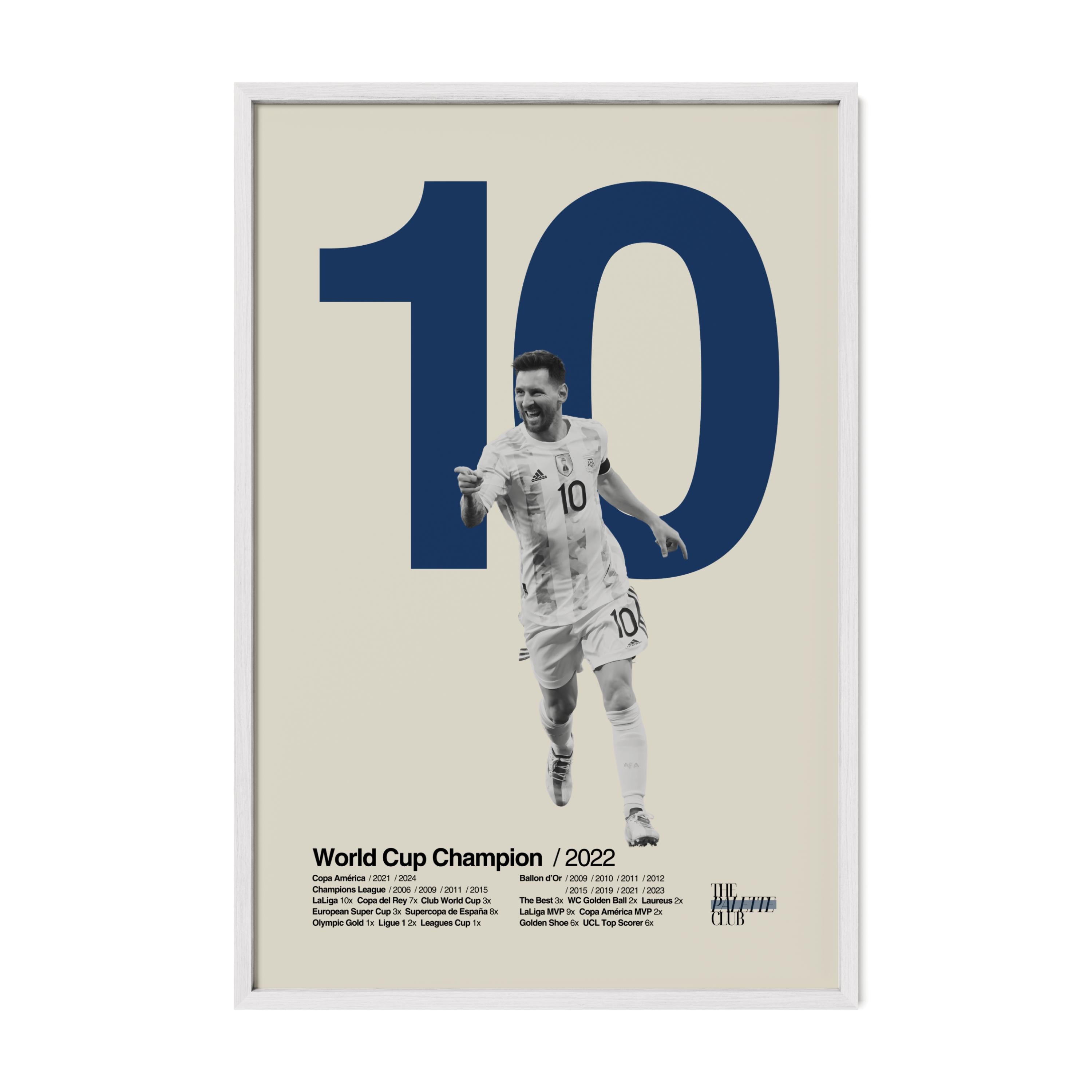 Lionel Messi "10" Argentina World Cup Print