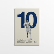 Lionel Messi "10" Argentina World Cup Print