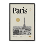 Paris Skyline Print