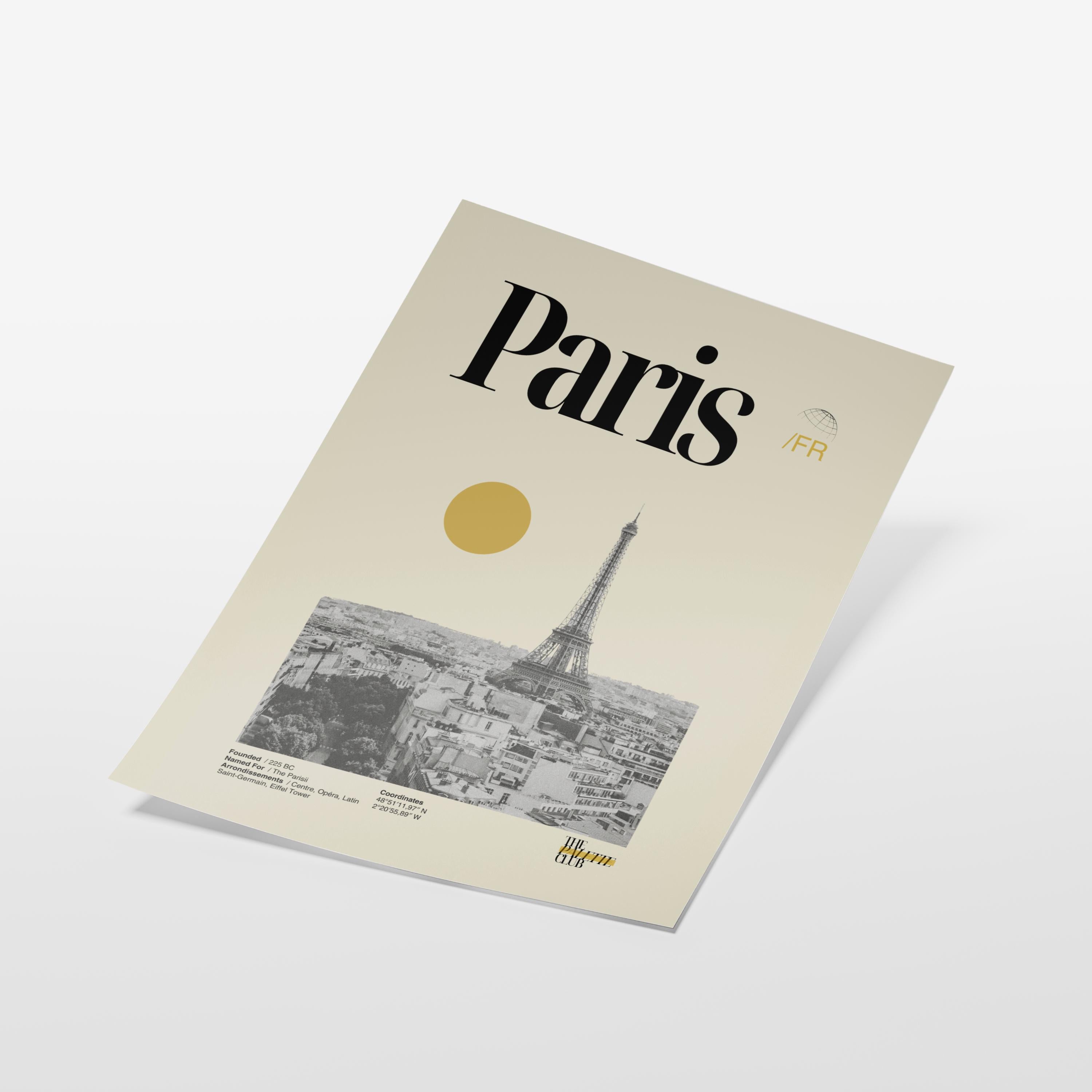Paris Skyline Print